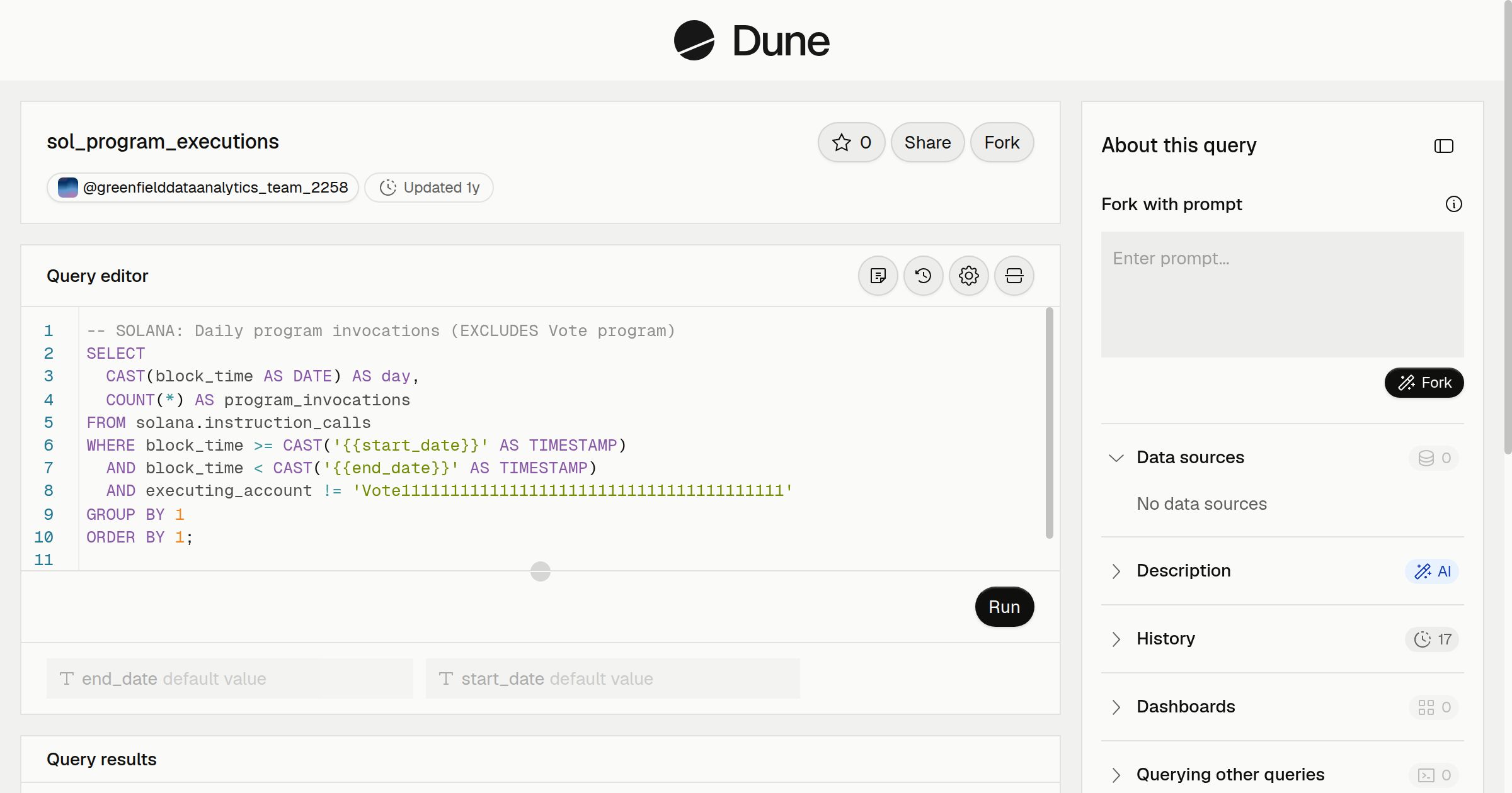sol_program_executions | Dune
