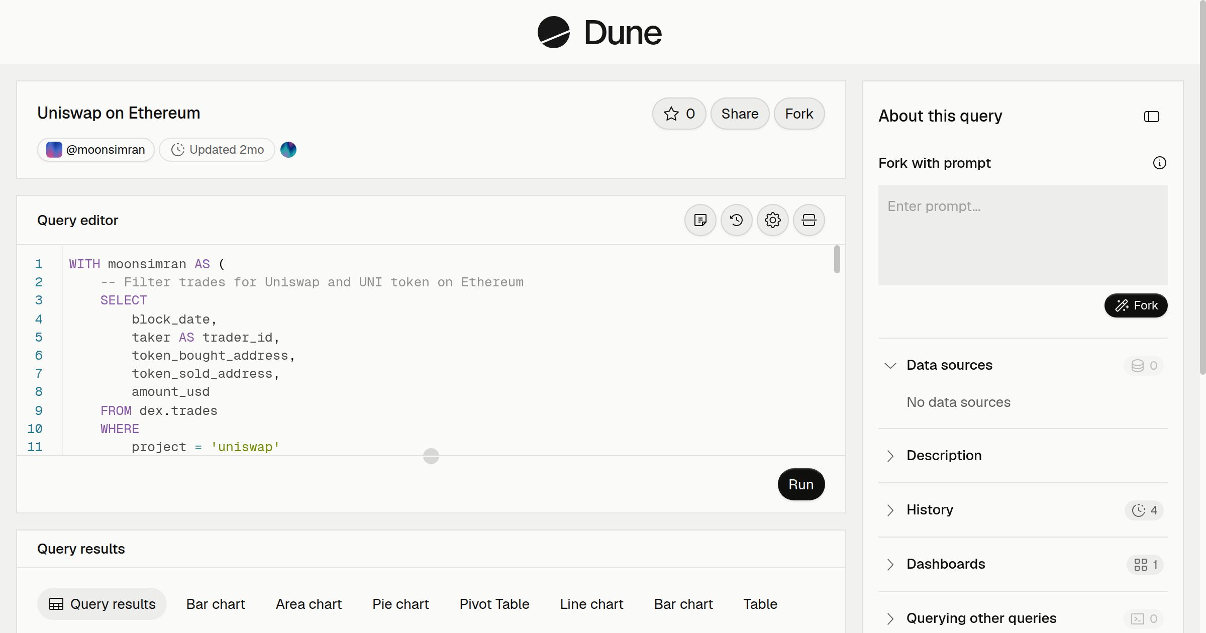 Uniswap on Ethereum | Dune