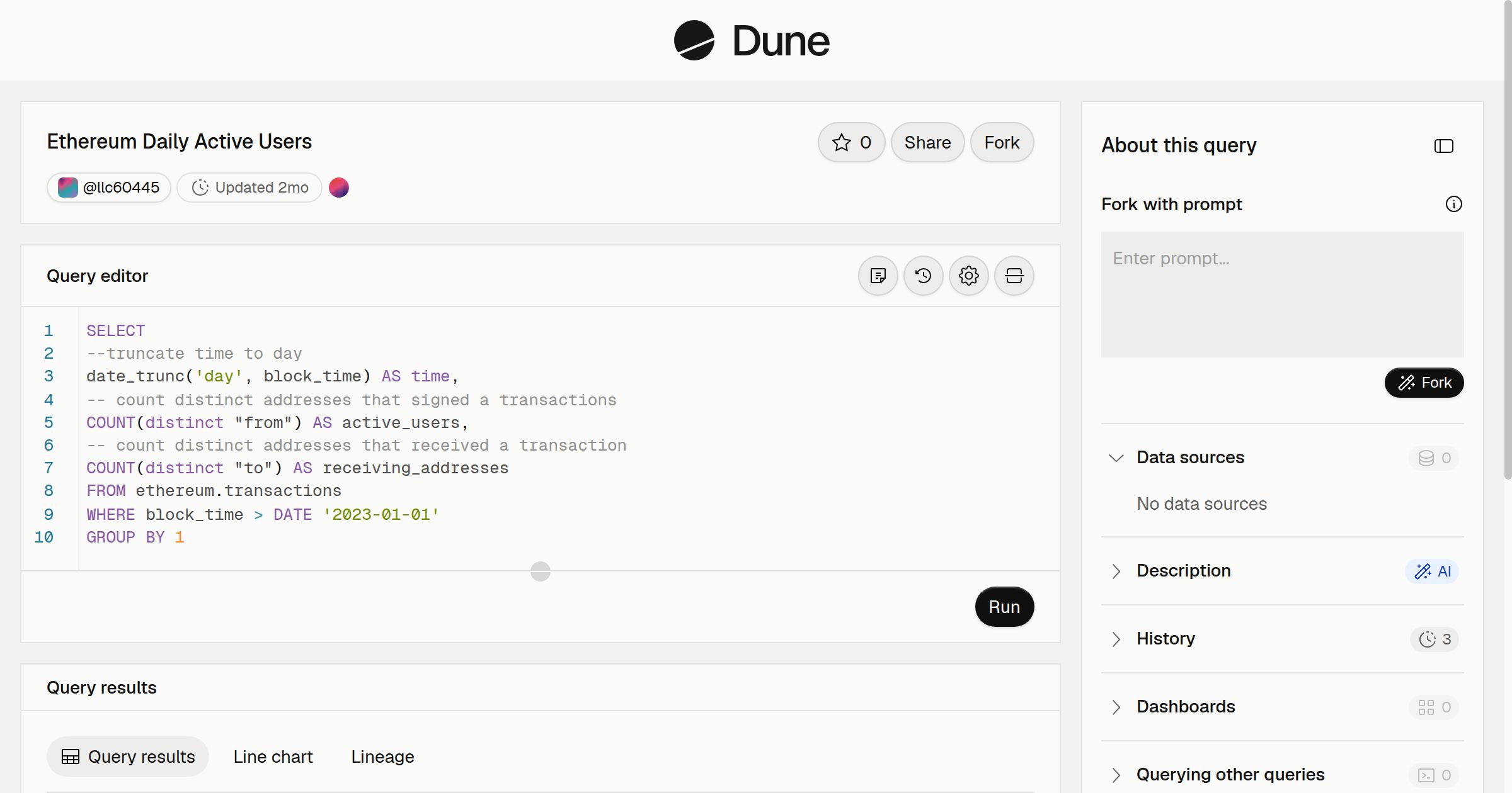 Ethereum Daily Active Users | Dune