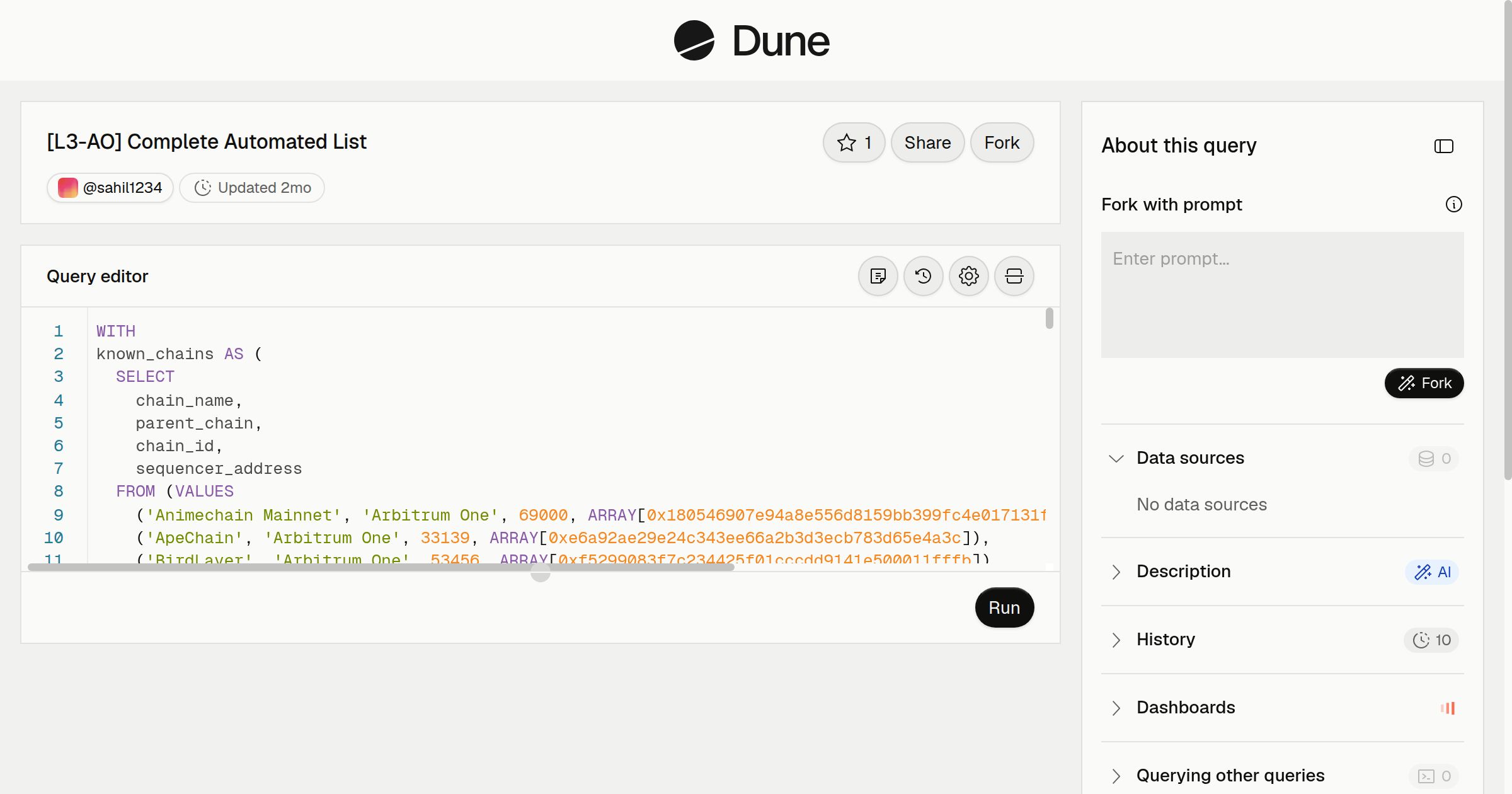 [L3-AO] Complete Automated List | Dune