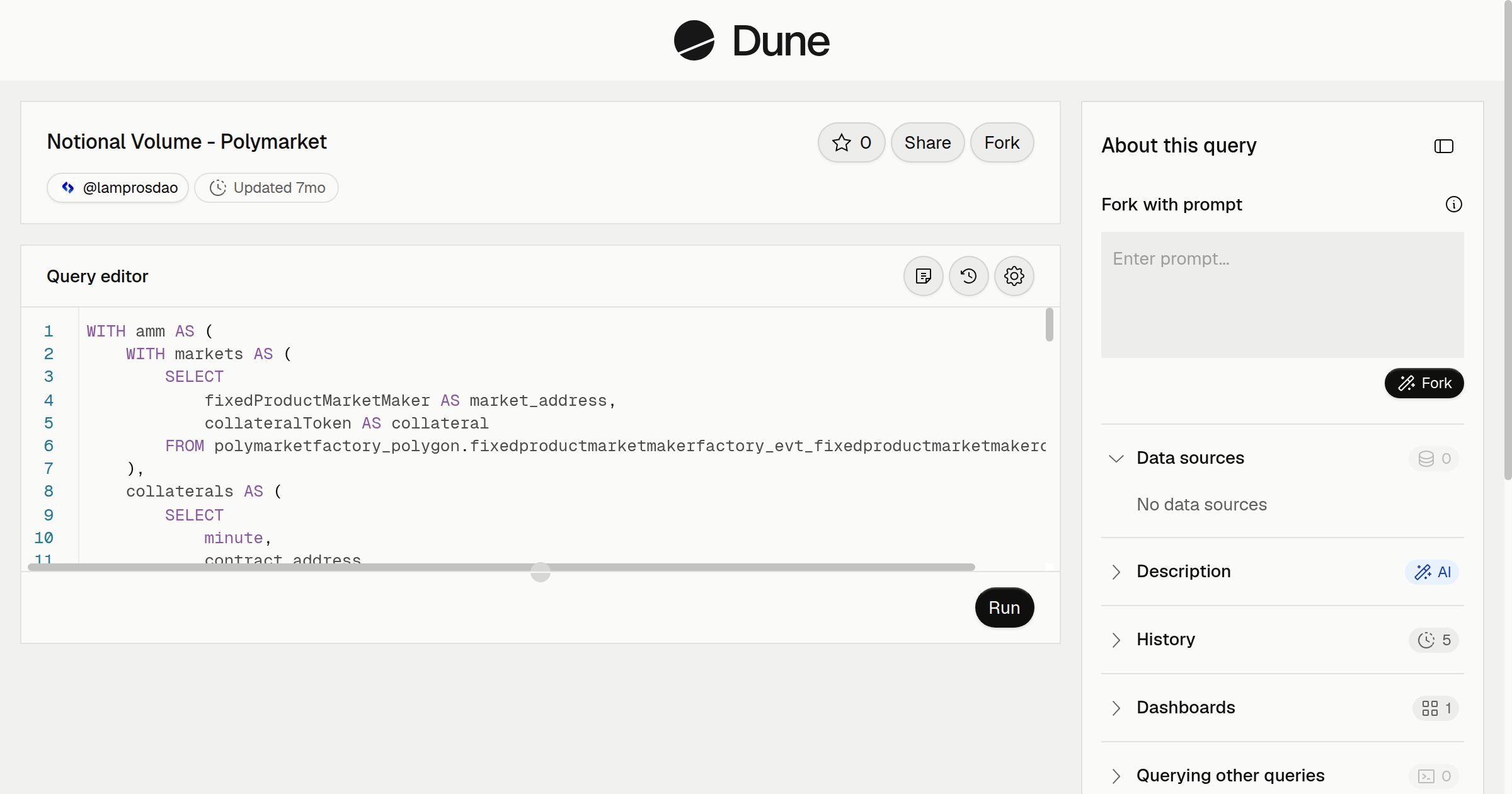 Notional Volume - Polymarket | Dune