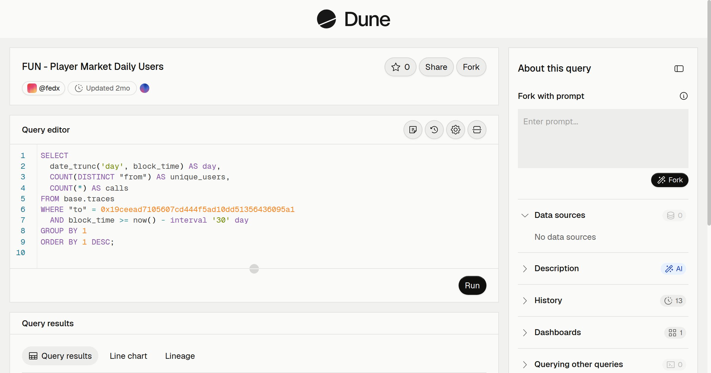 FUN - Player Market Daily Users | Dune