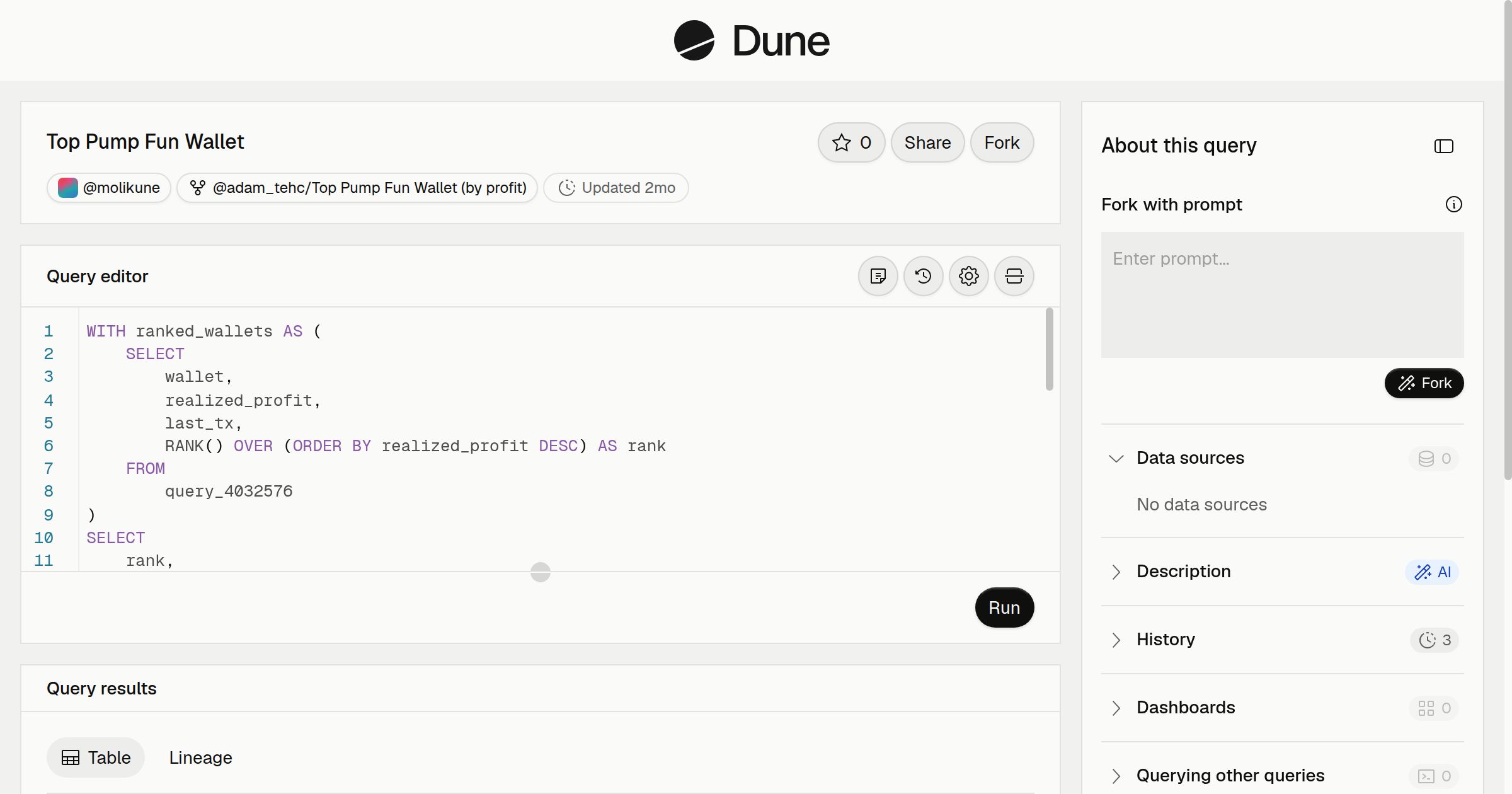 Top Pump Fun Wallet | Dune