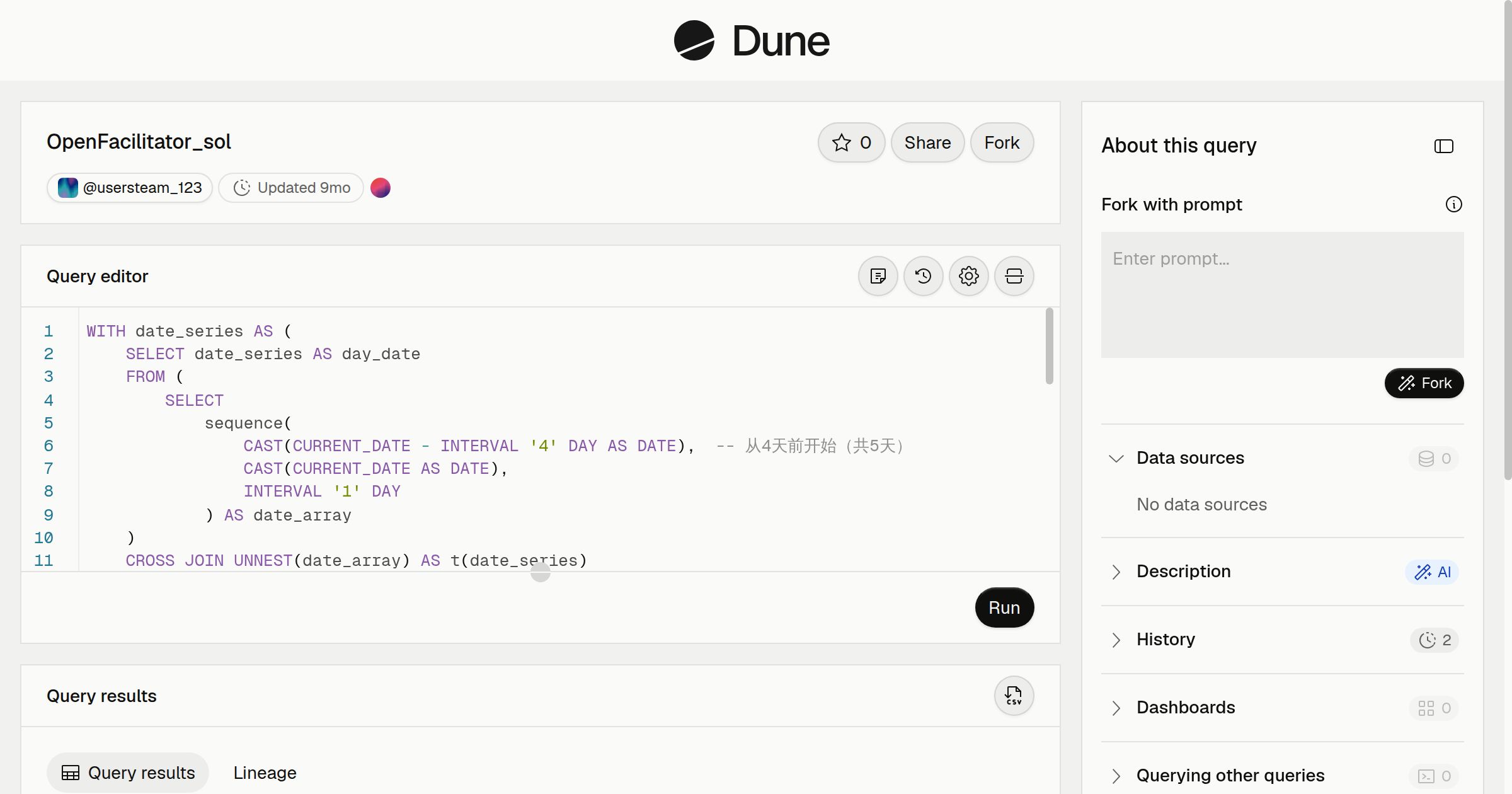 OpenFacilitator_sol | Dune