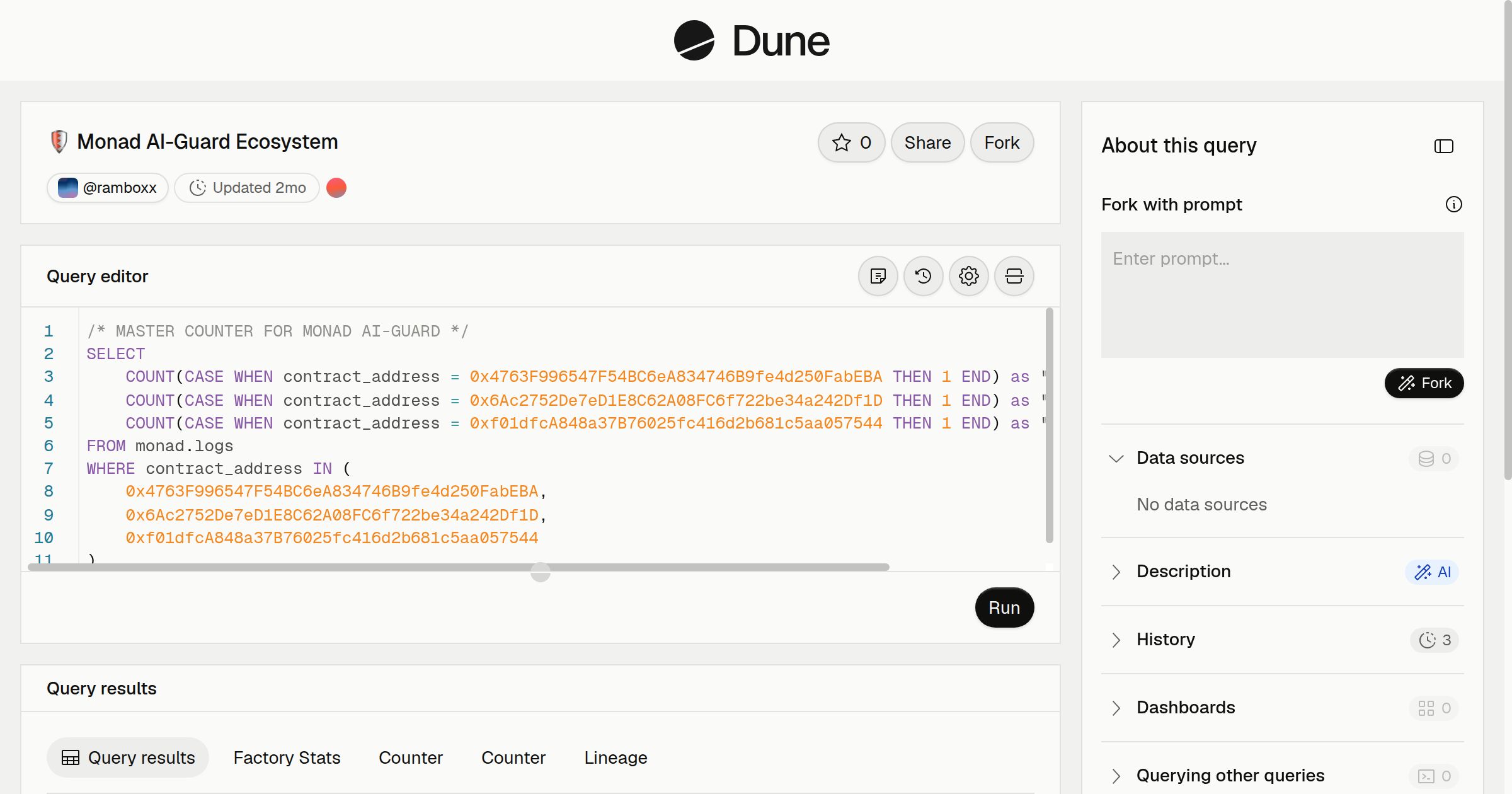 🛡️ Monad AI-Guard Ecosystem | Dune