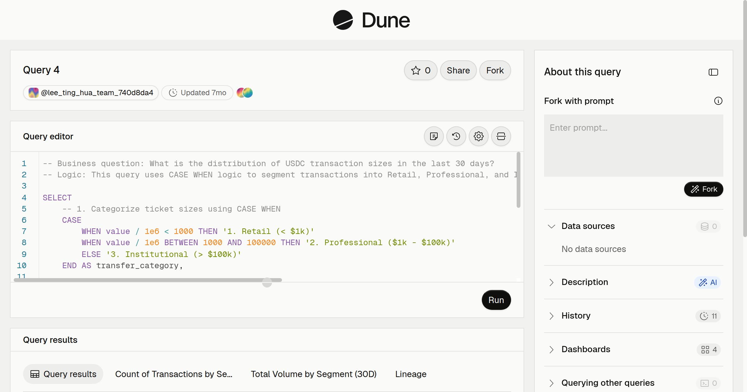 Query 4 | Dune