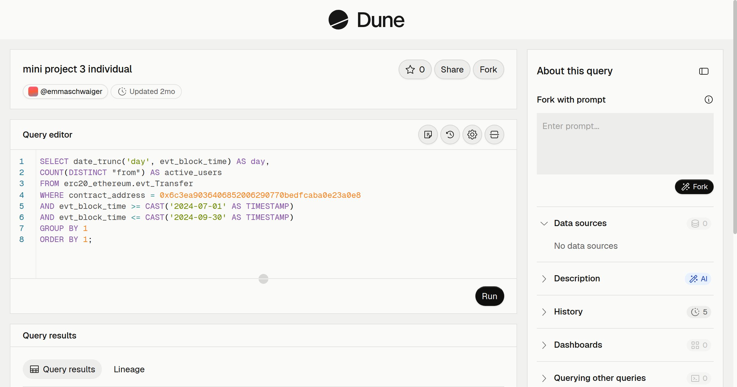 mini project 3 individual | Dune