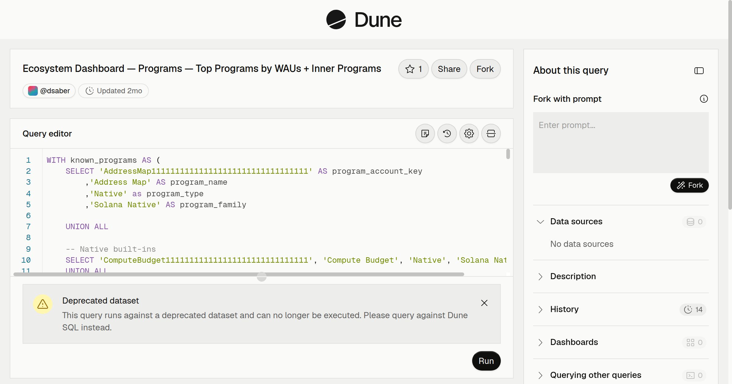 Ecosystem Dashboard — Programs — Top Programs by WAUs + Inner Programs ...