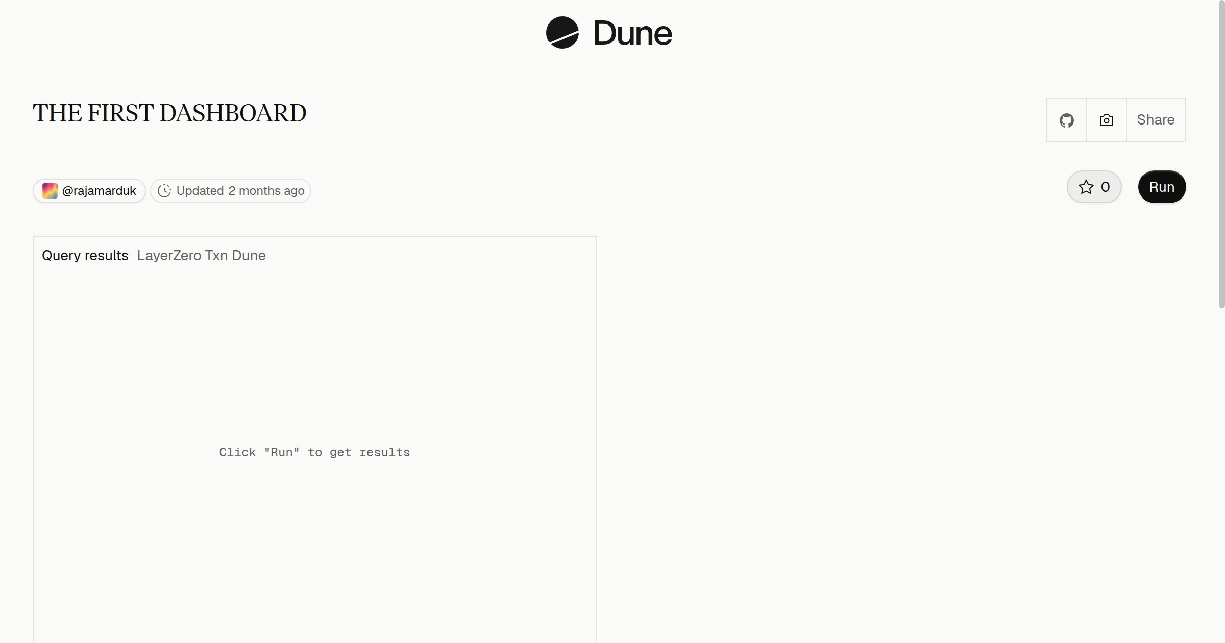 THE FIRST DASHBOARD | Dune
