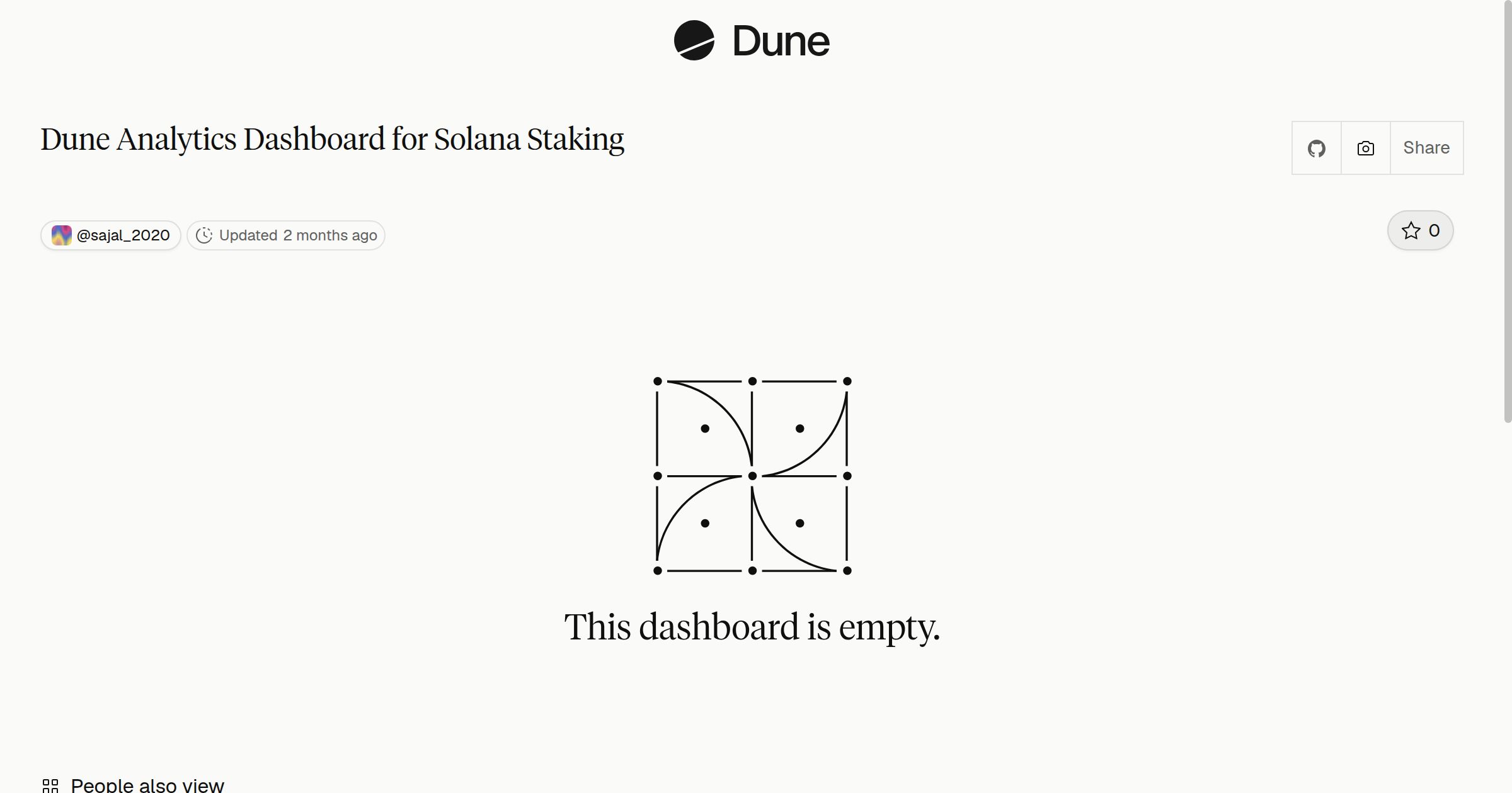 Dune Analytics Dashboard for Solana Staking | Dune
