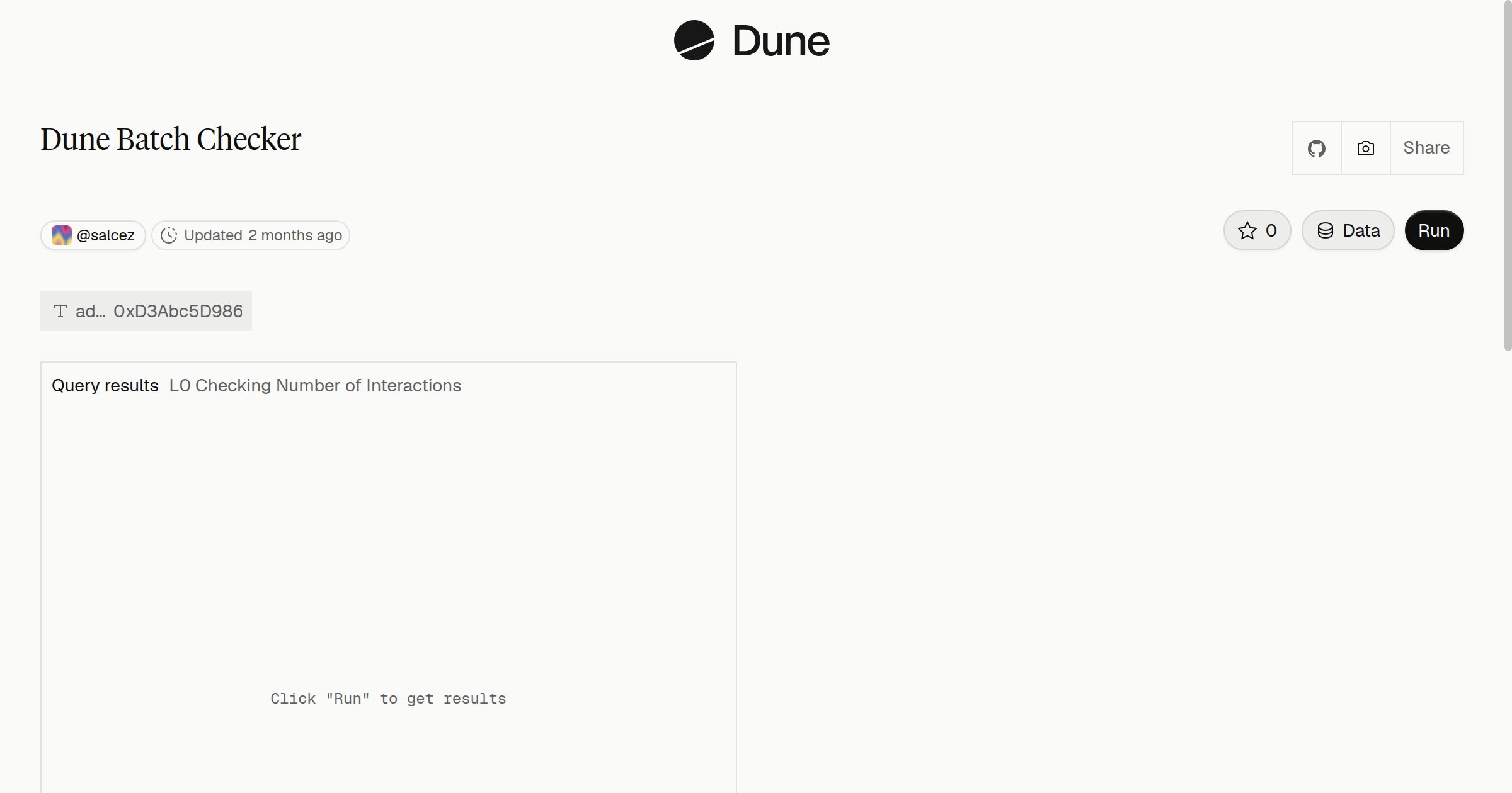 Dune Batch Checker | Dune