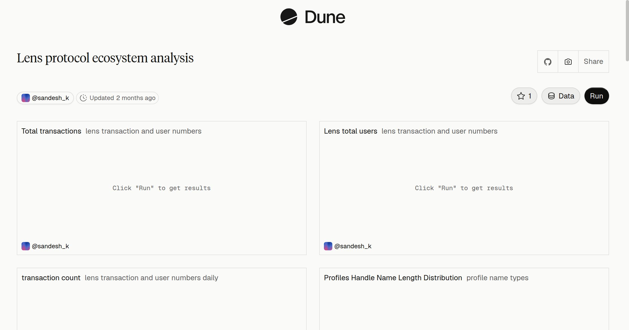 Lens protocol ecosystem analysis | Dune