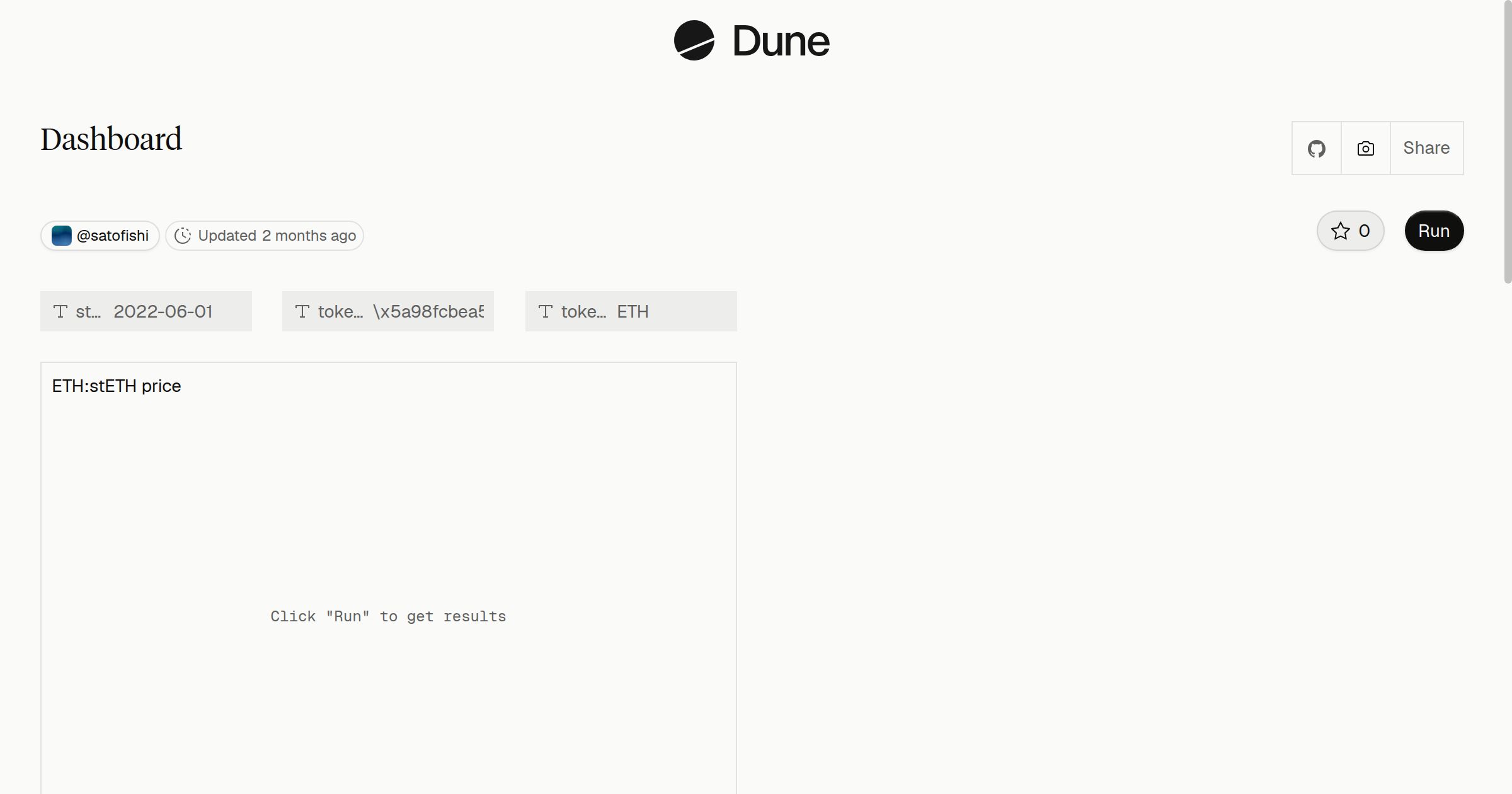 Dashboard | Dune