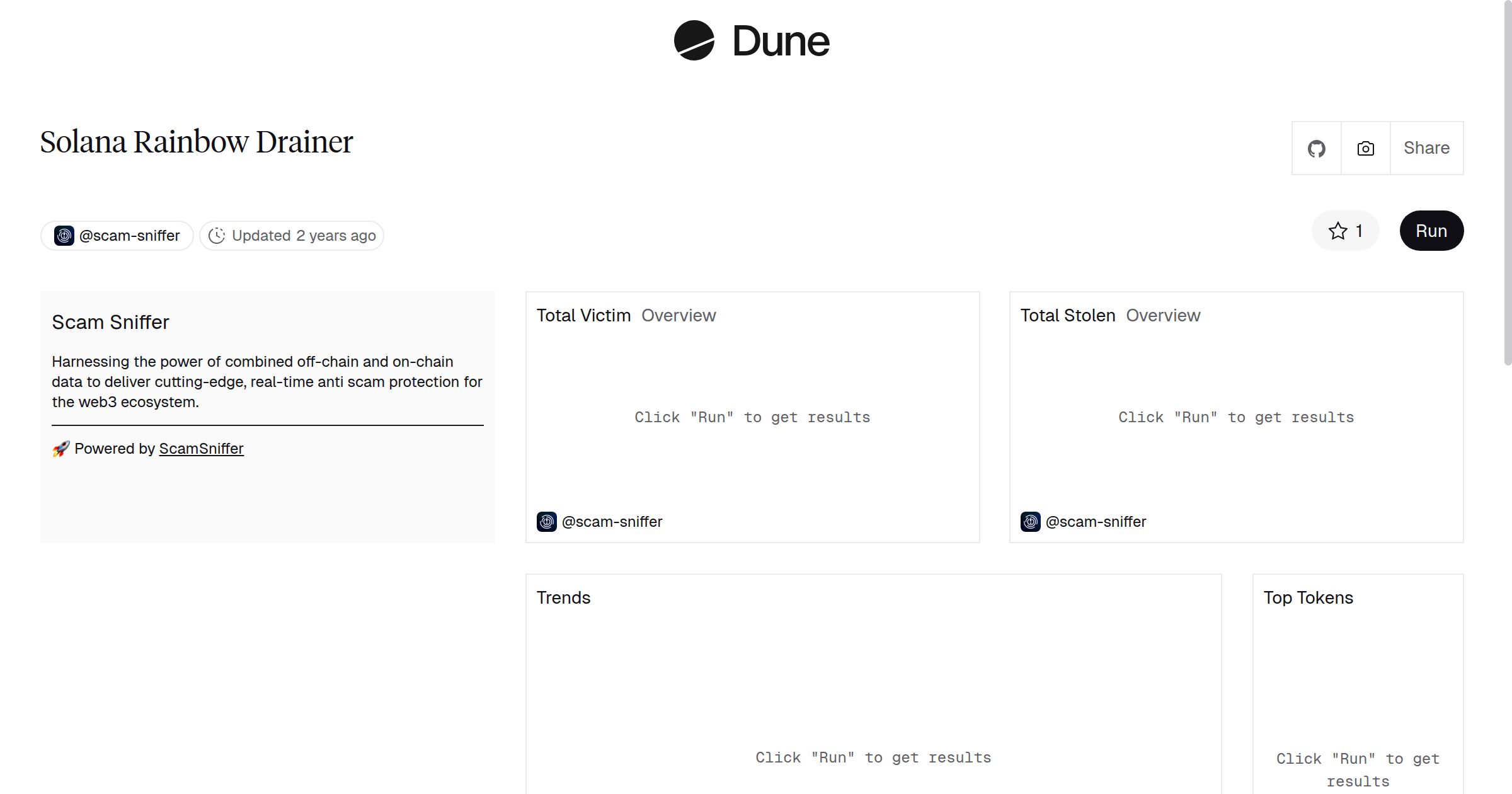 Solana Rainbow Drainer | Dune