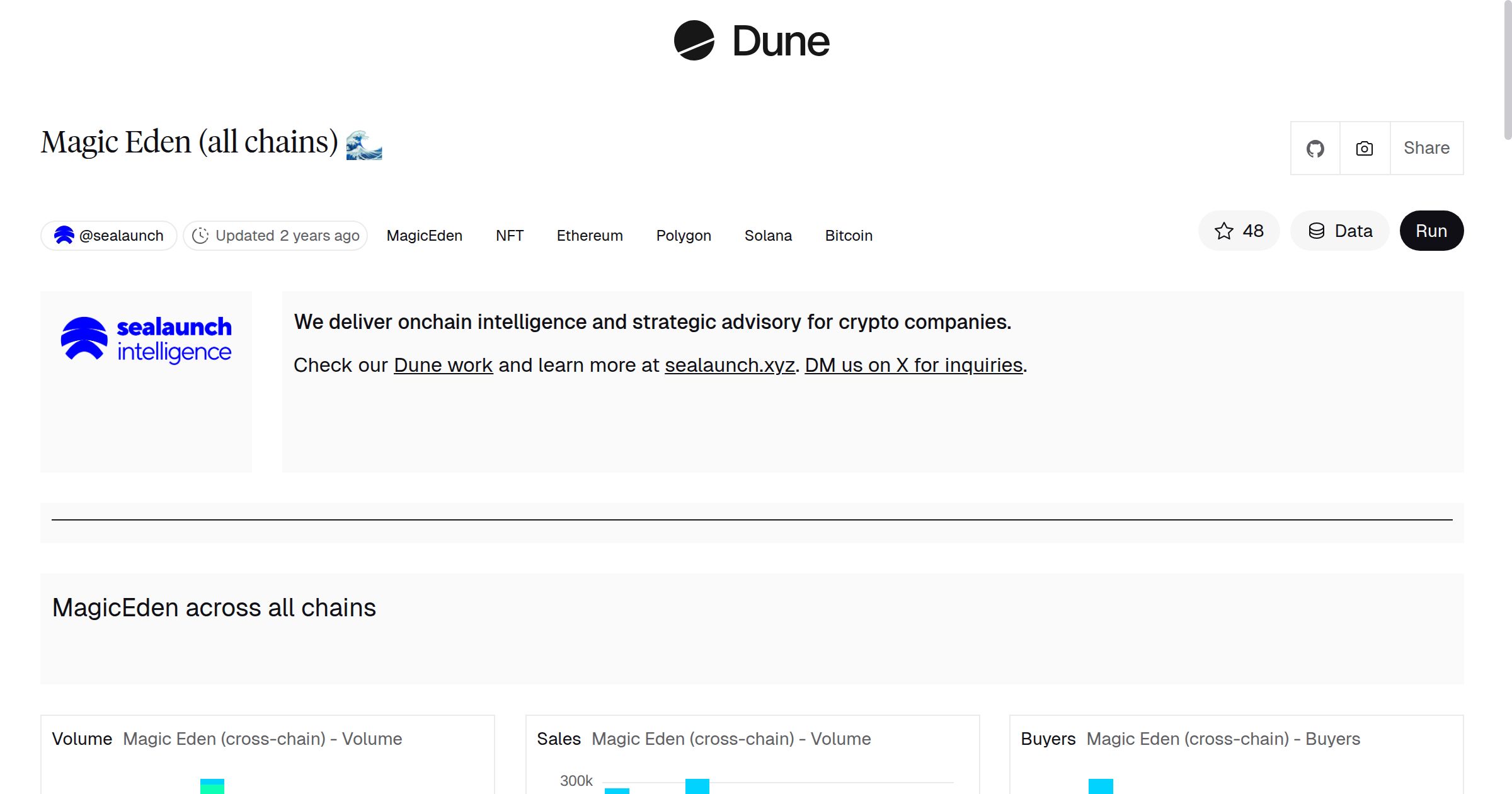 Magic Eden (all chains) 🌊 | Dune