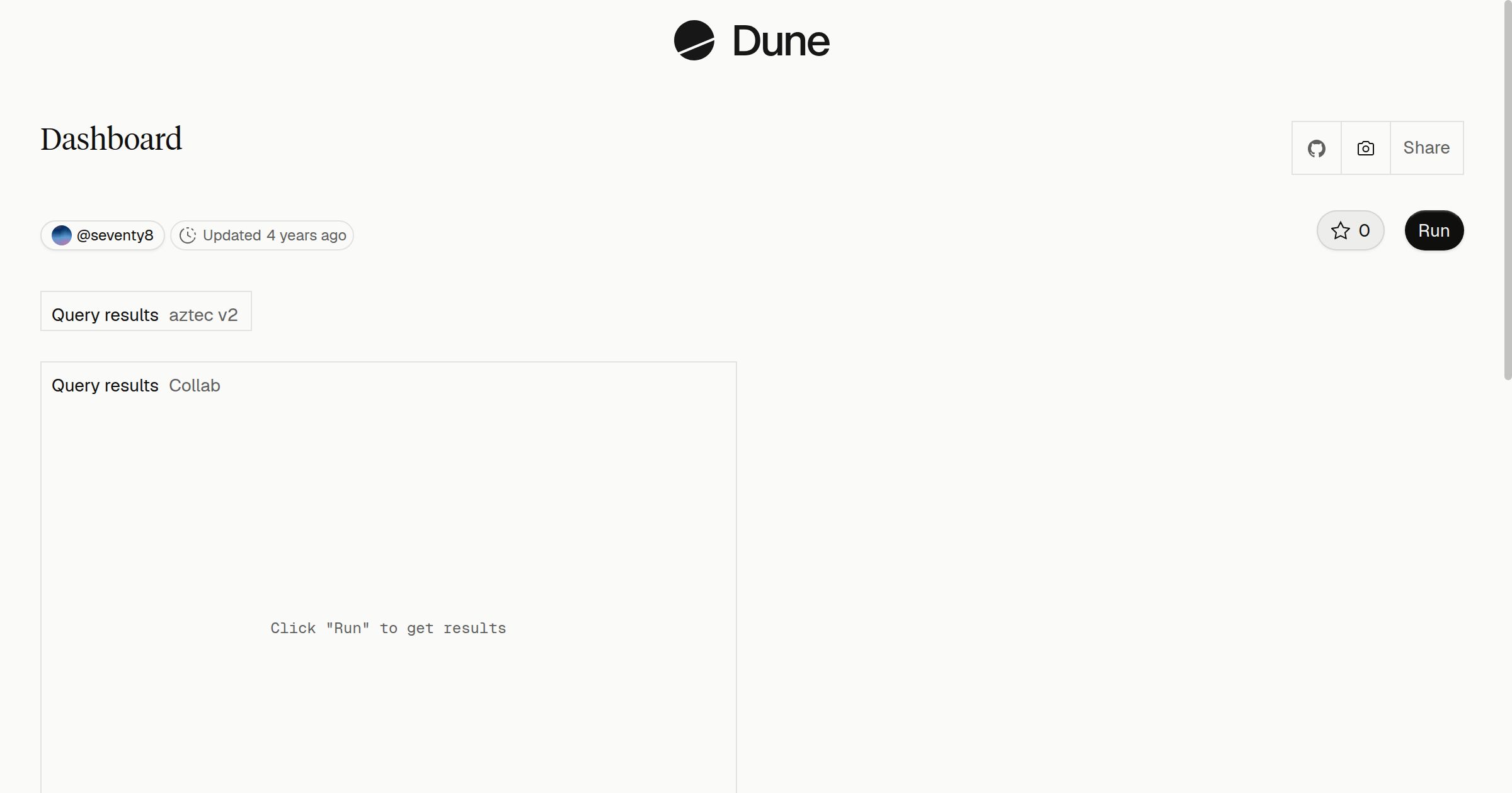 Dashboard | Dune