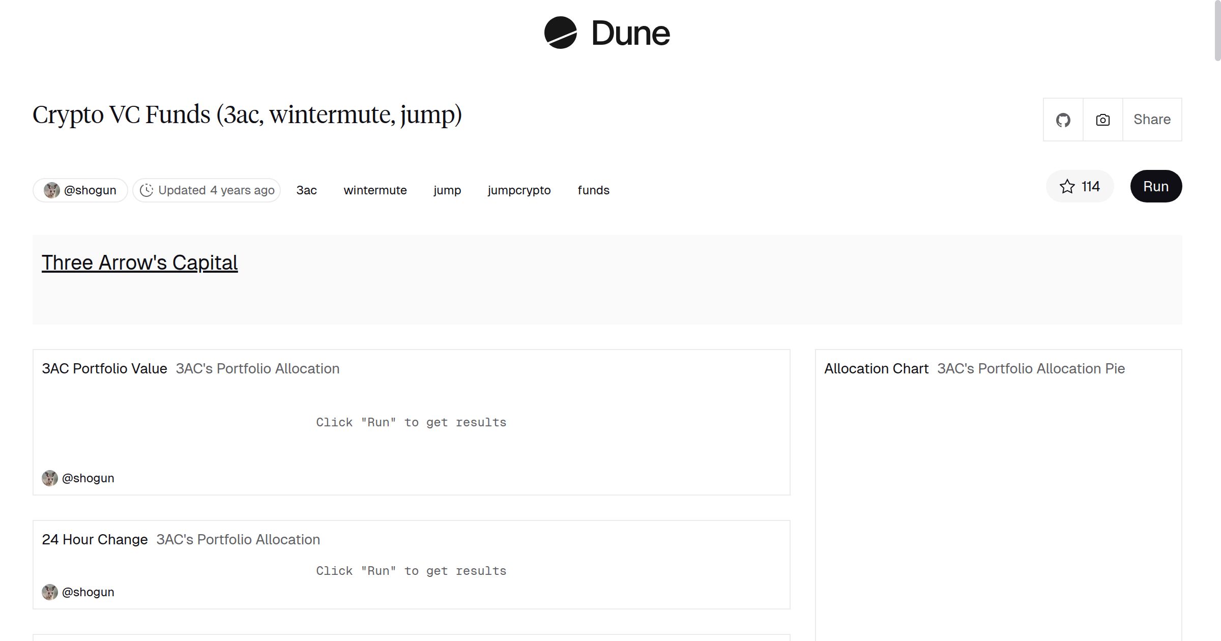 Crypto VC Funds (3ac, wintermute, jump) | Dune