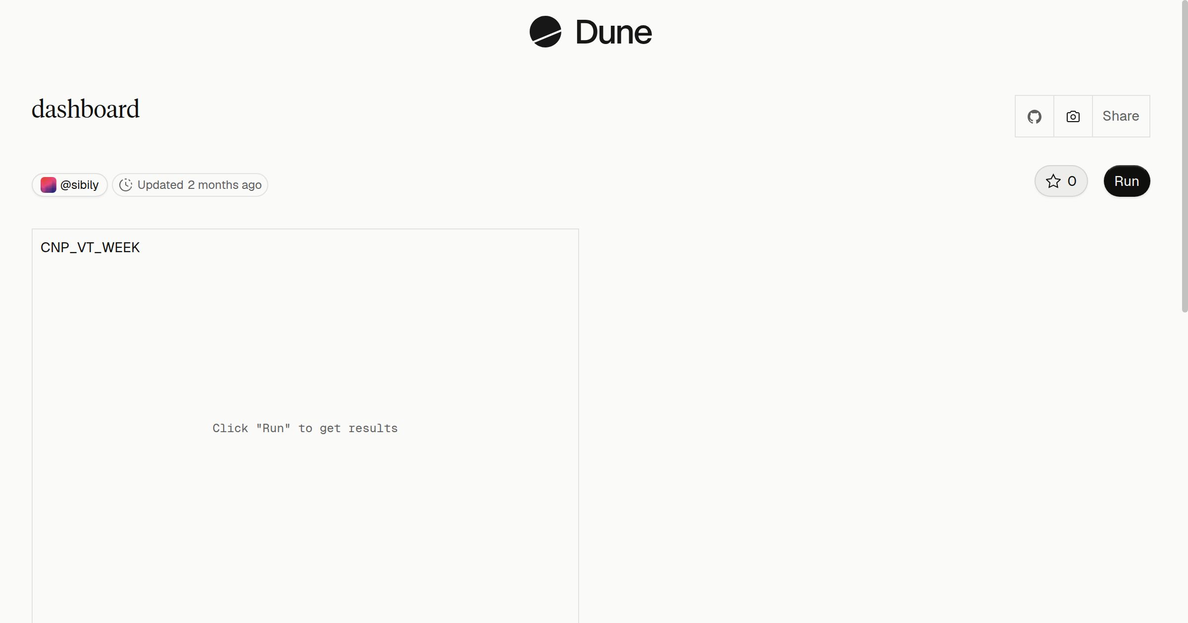 dashboard | Dune