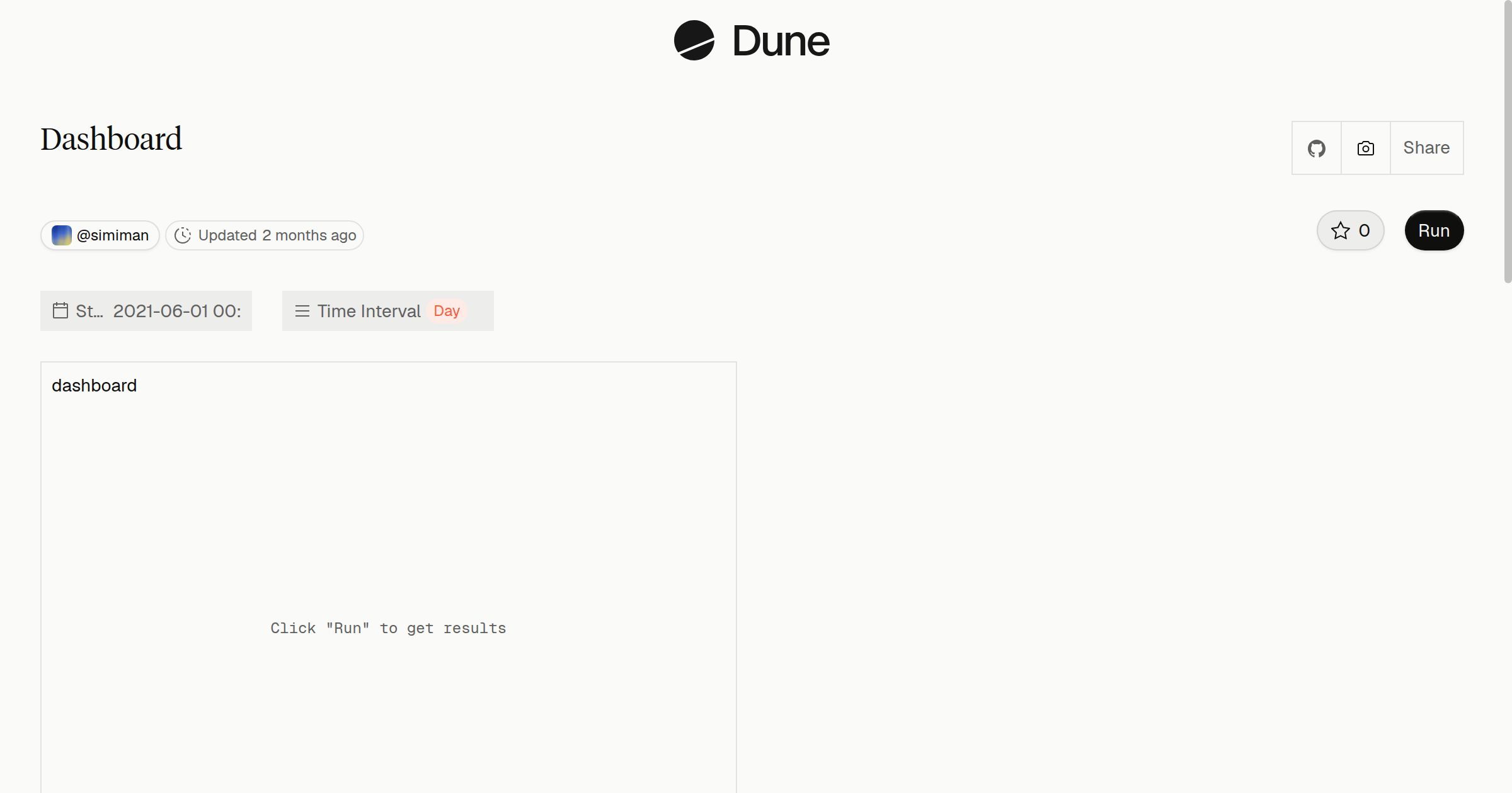 Dashboard | Dune