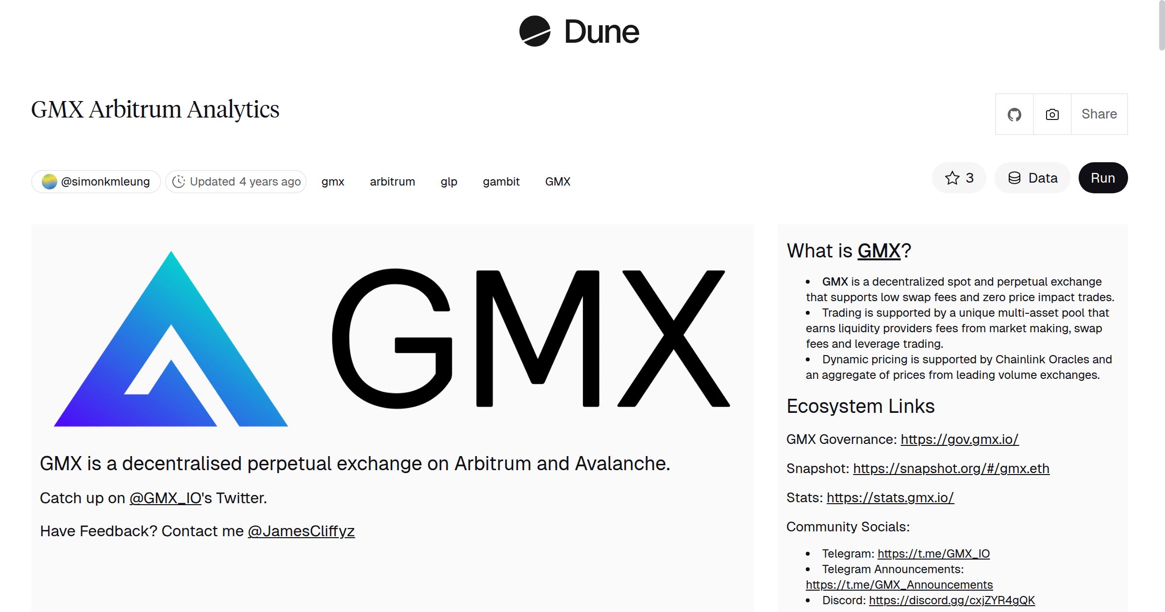GMX Arbitrum Analytics