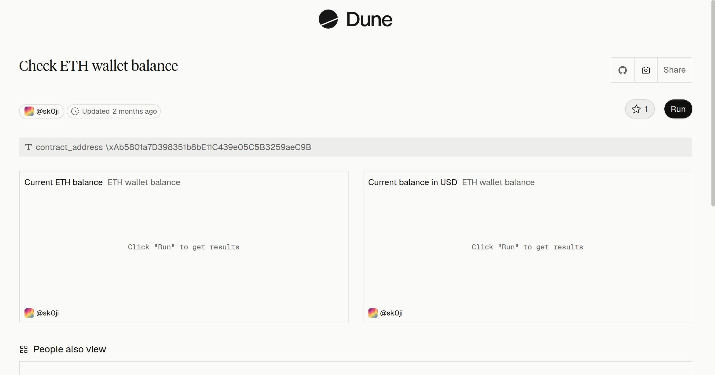 Check ETH wallet balance