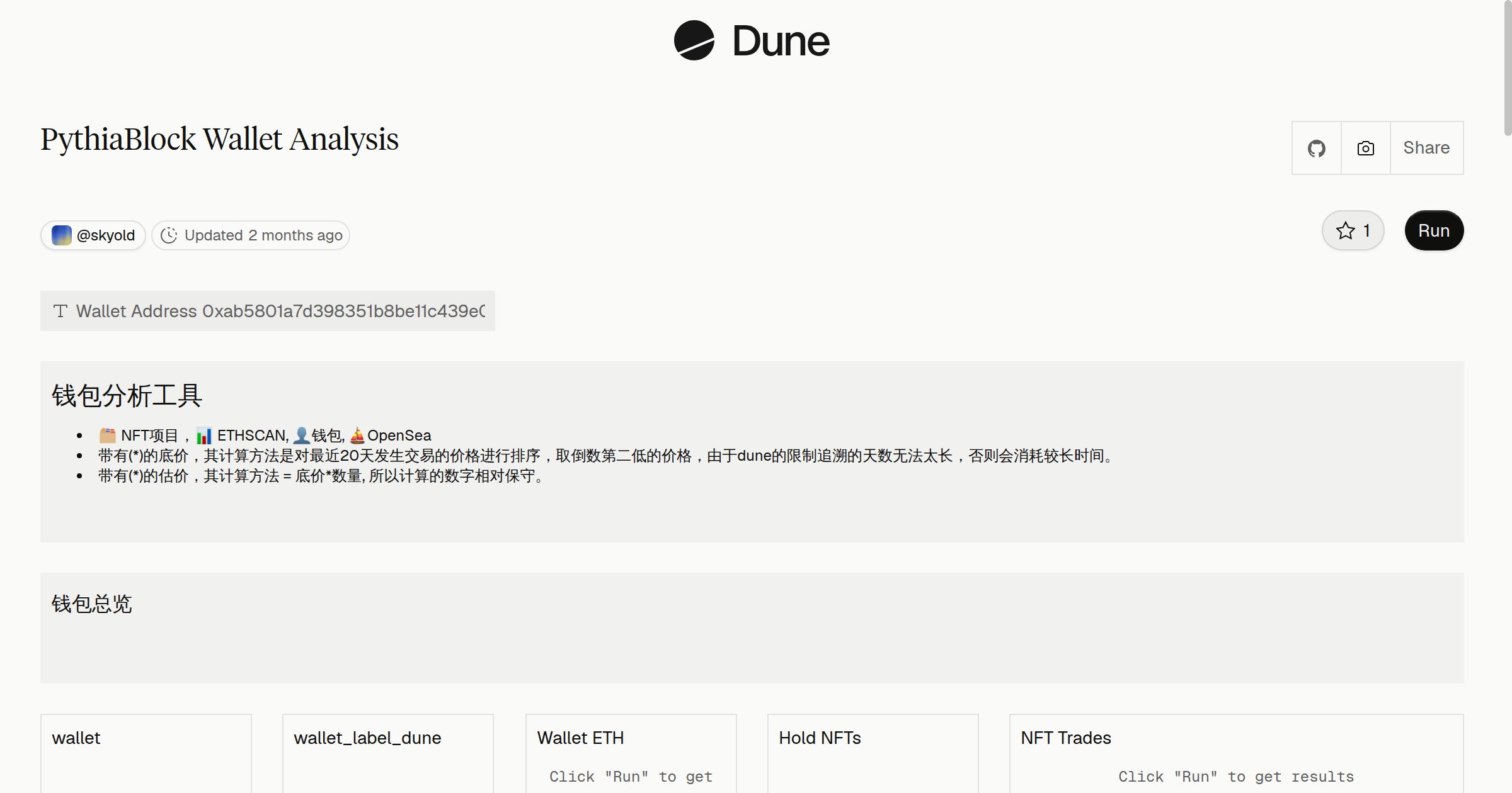 PythiaBlock Wallet Analysis