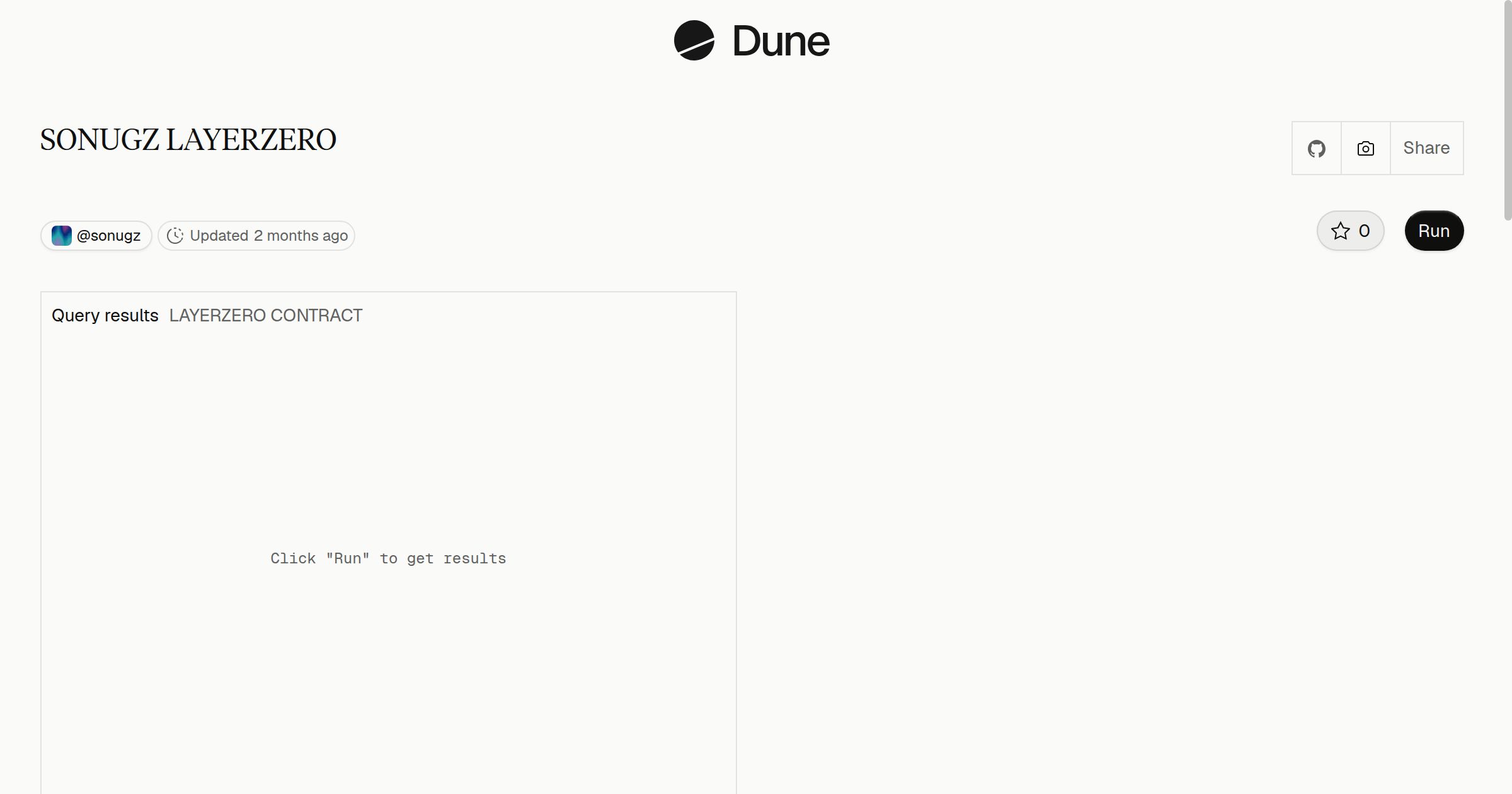 SONUGZ LAYERZERO | Dune