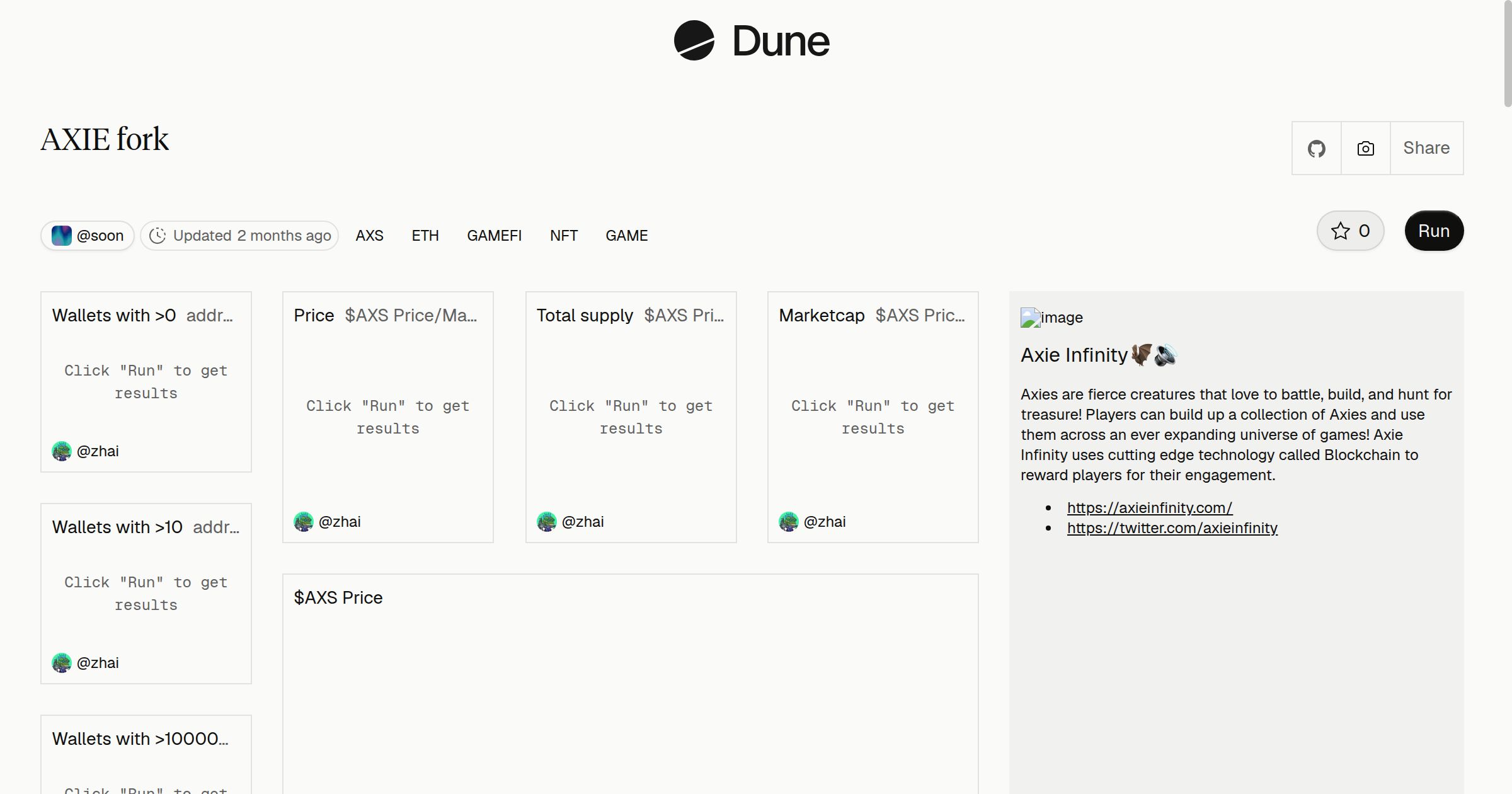 AXIE fork | Dune