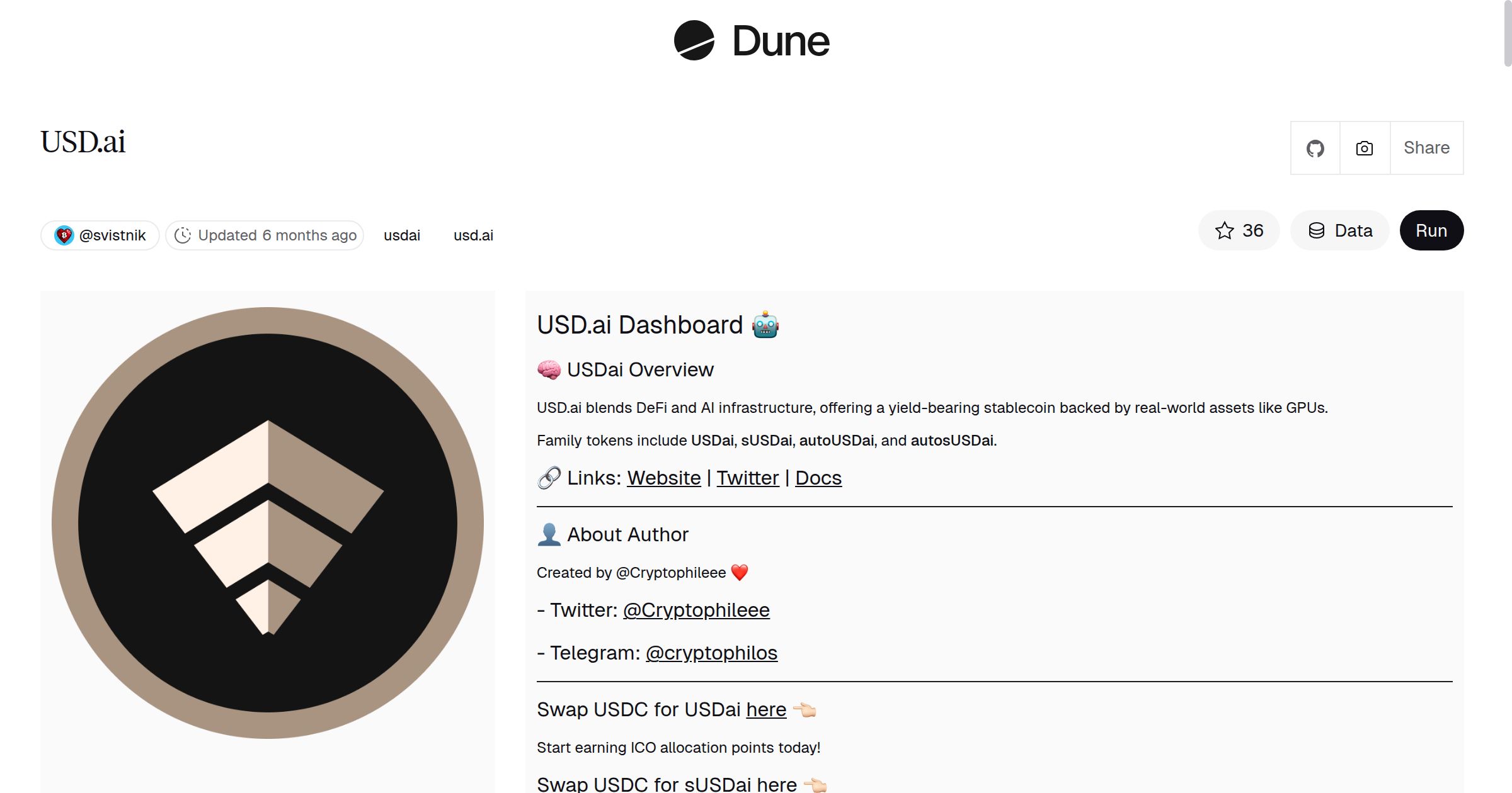 USD.ai | Dune