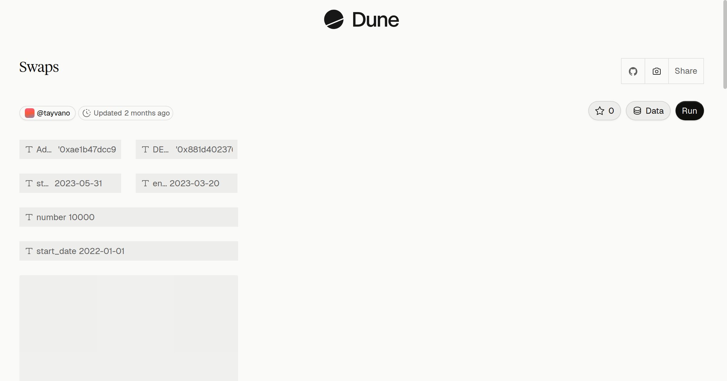 Swaps | Dune