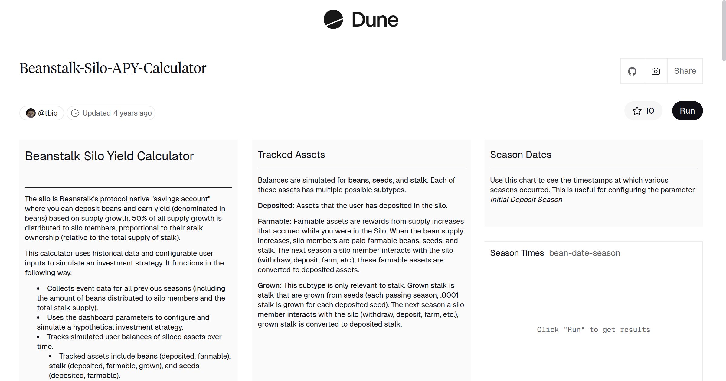 Beanstalk-Silo-APY-Calculator