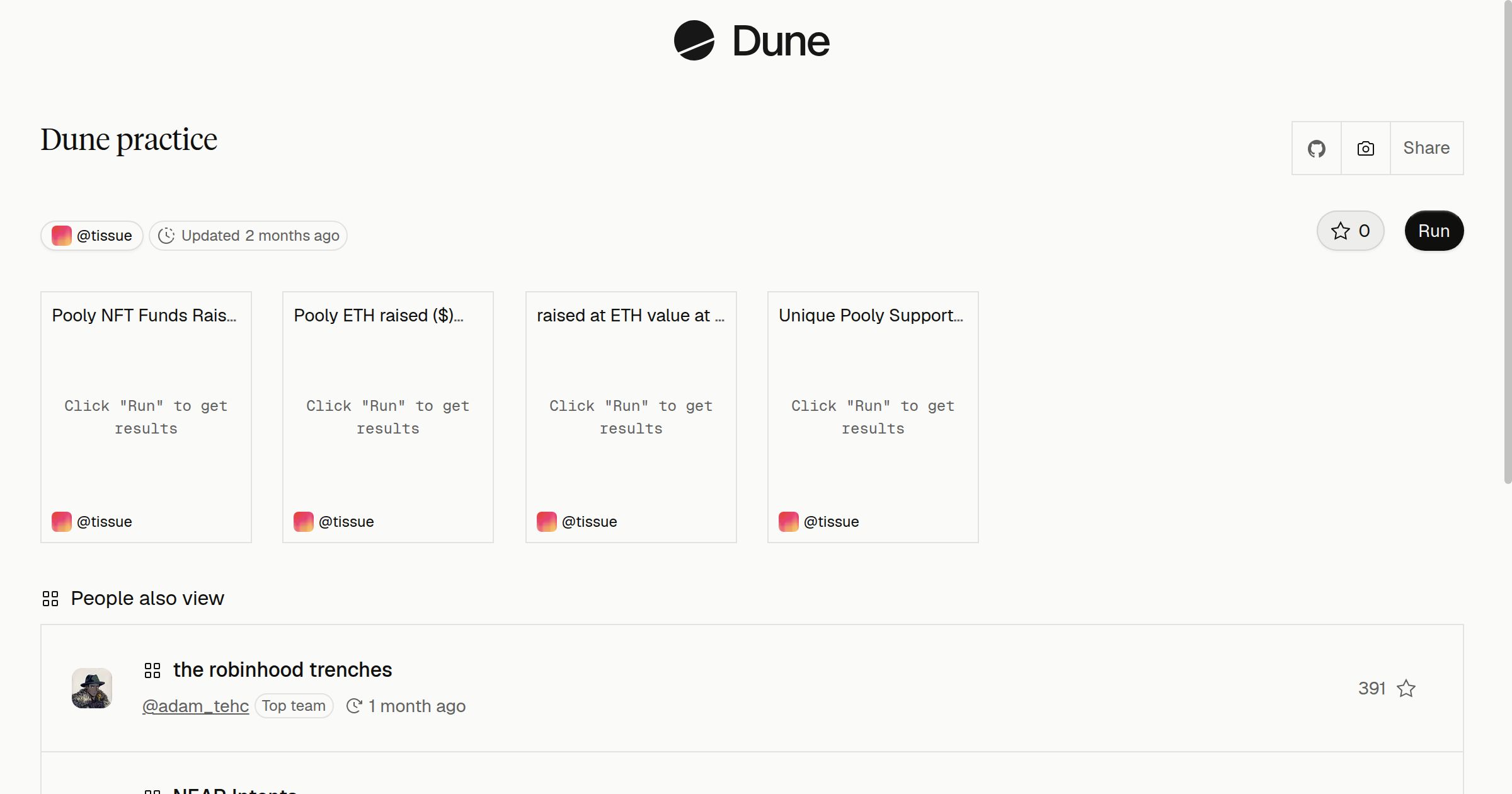 Dune practice