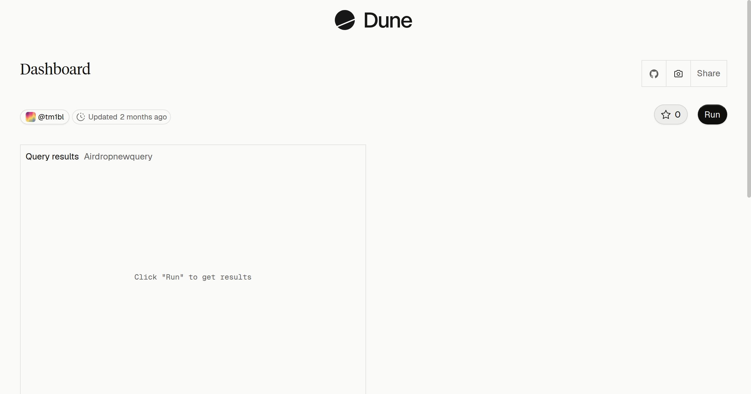 Dashboard | Dune