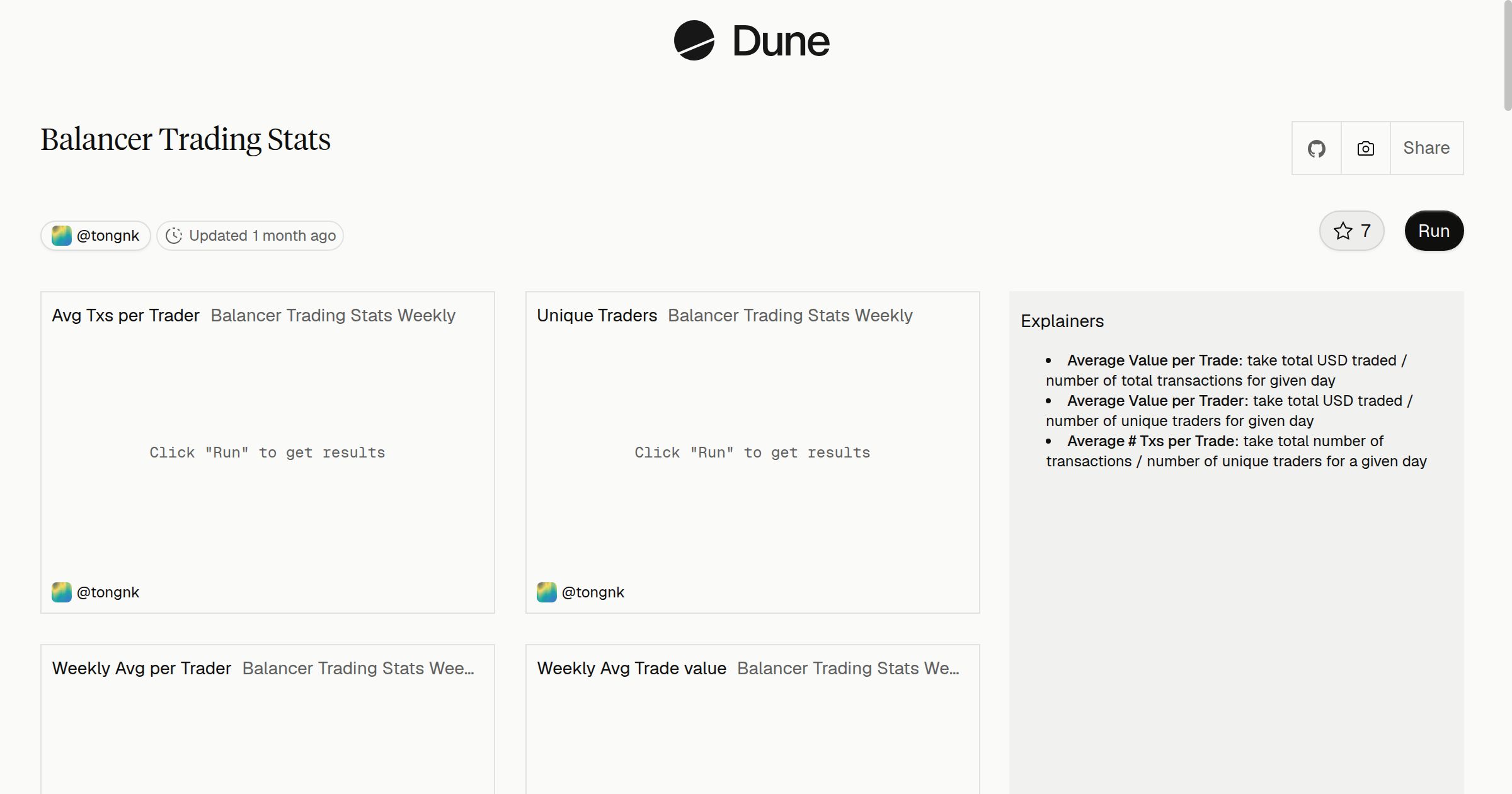 Balancer Trading Stats | Dune