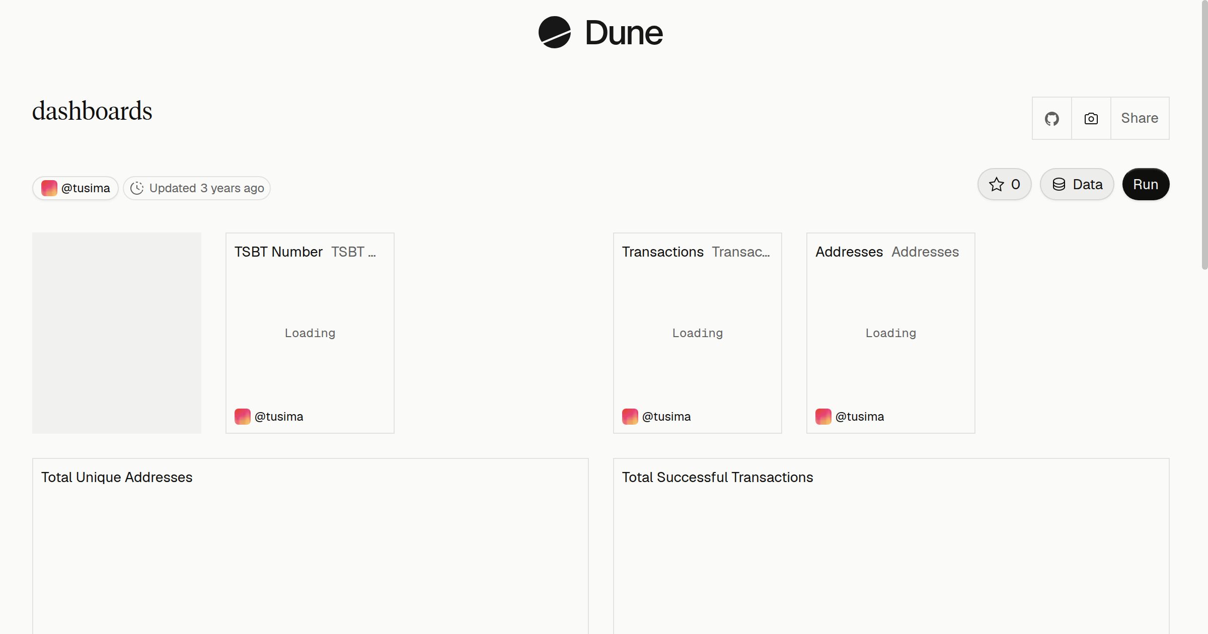 dashboards | Dune