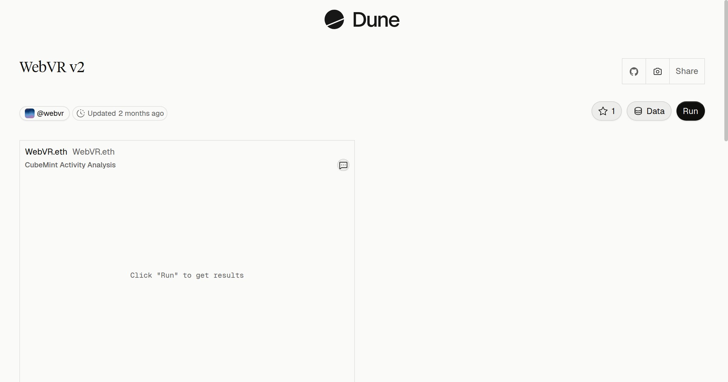 WebVR v2 | Dune