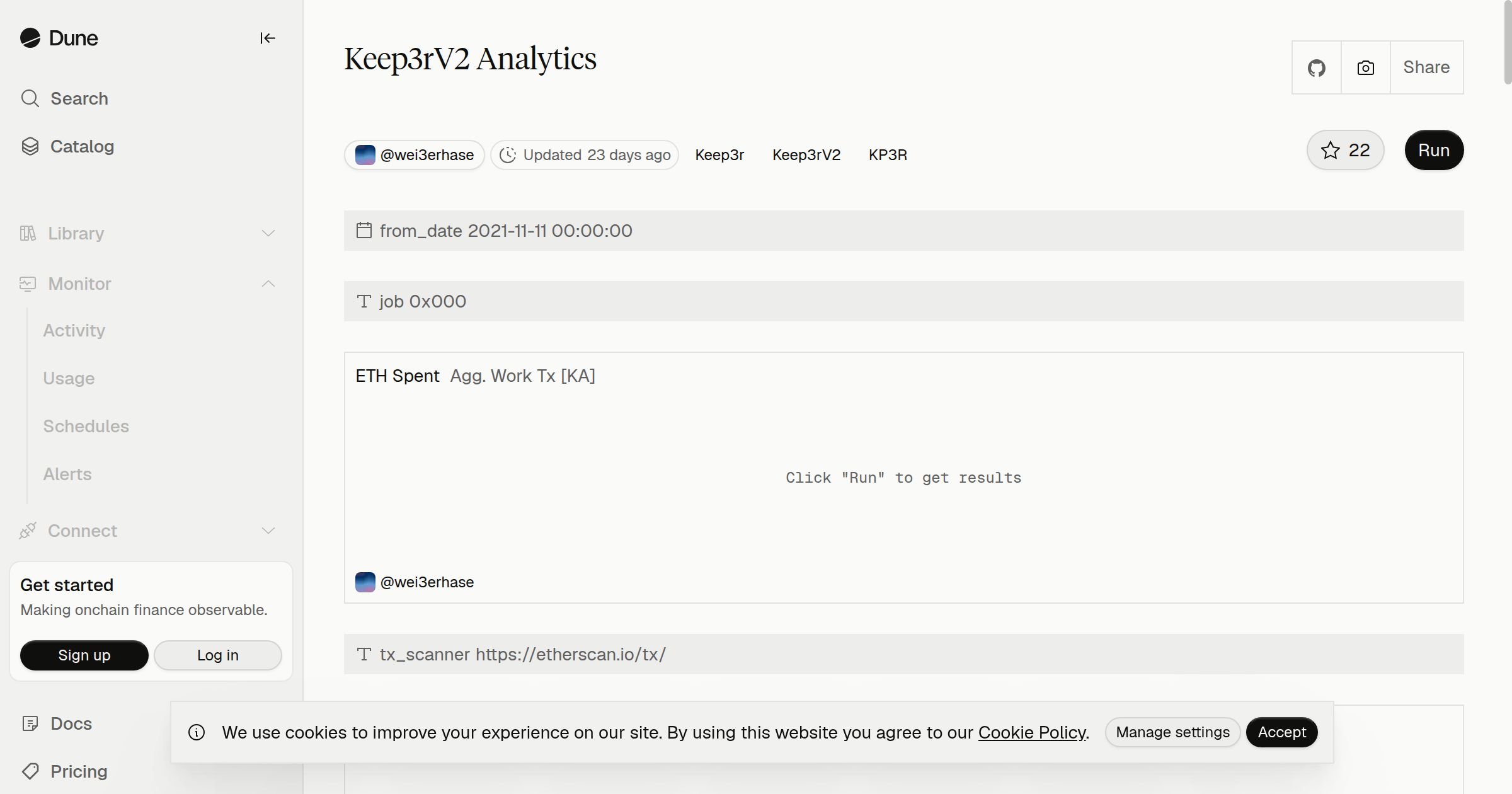 Keep3rV2 Analytics | Dune