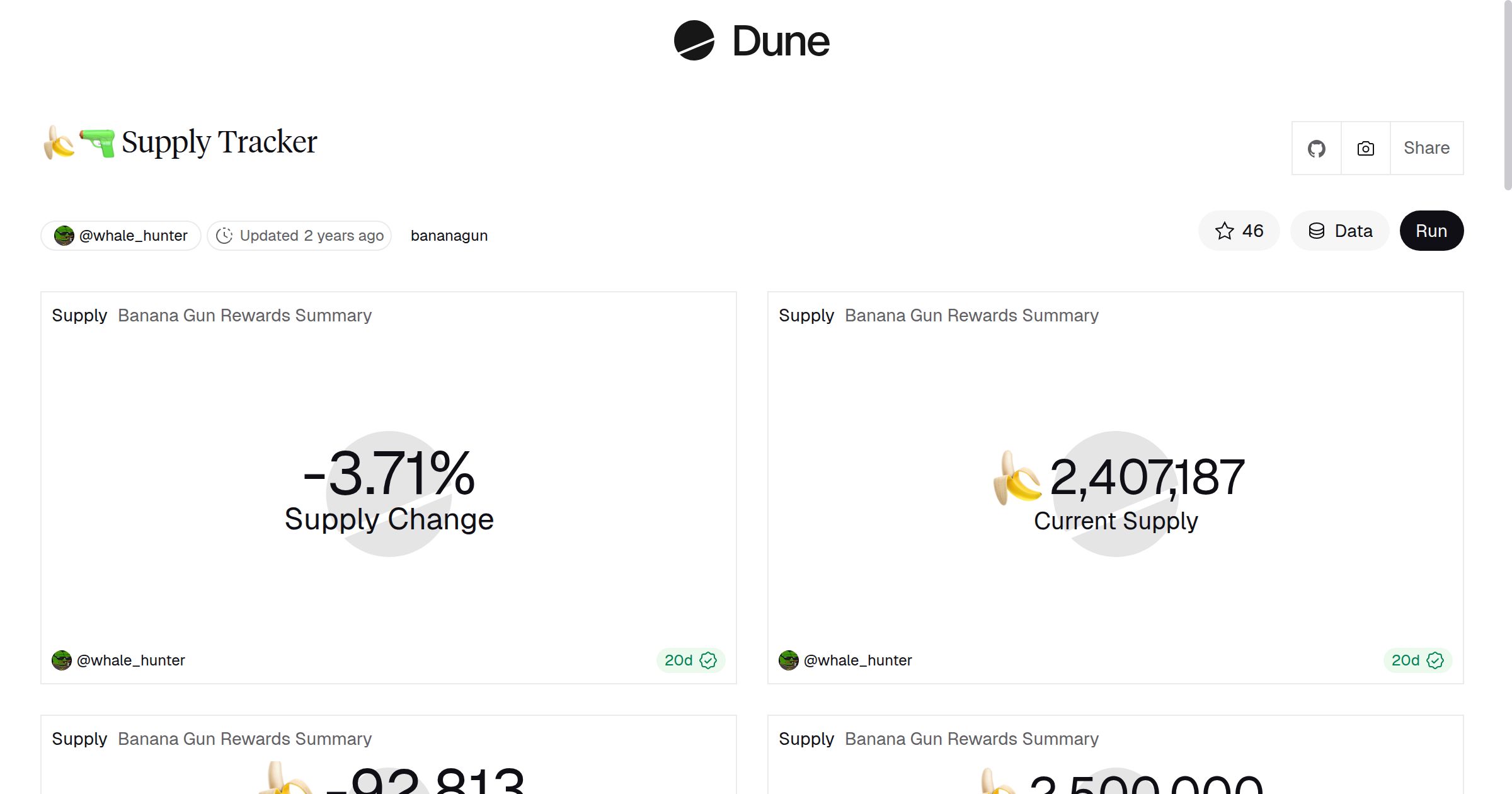 🍌🔫 Supply Tracker | Dune