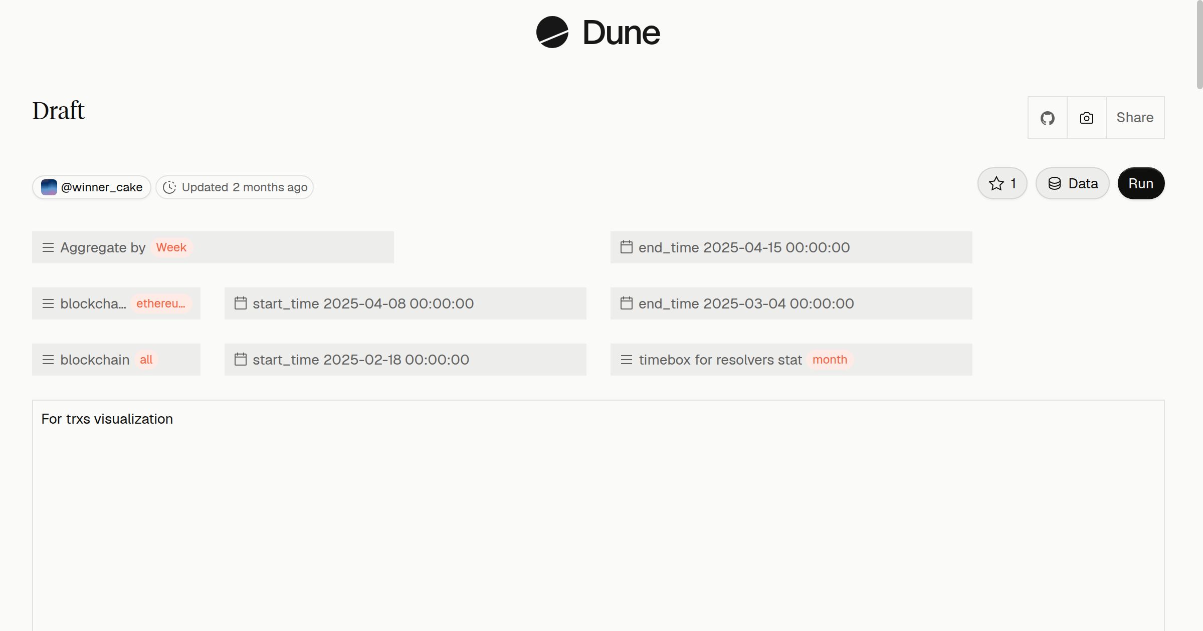 Draft | Dune