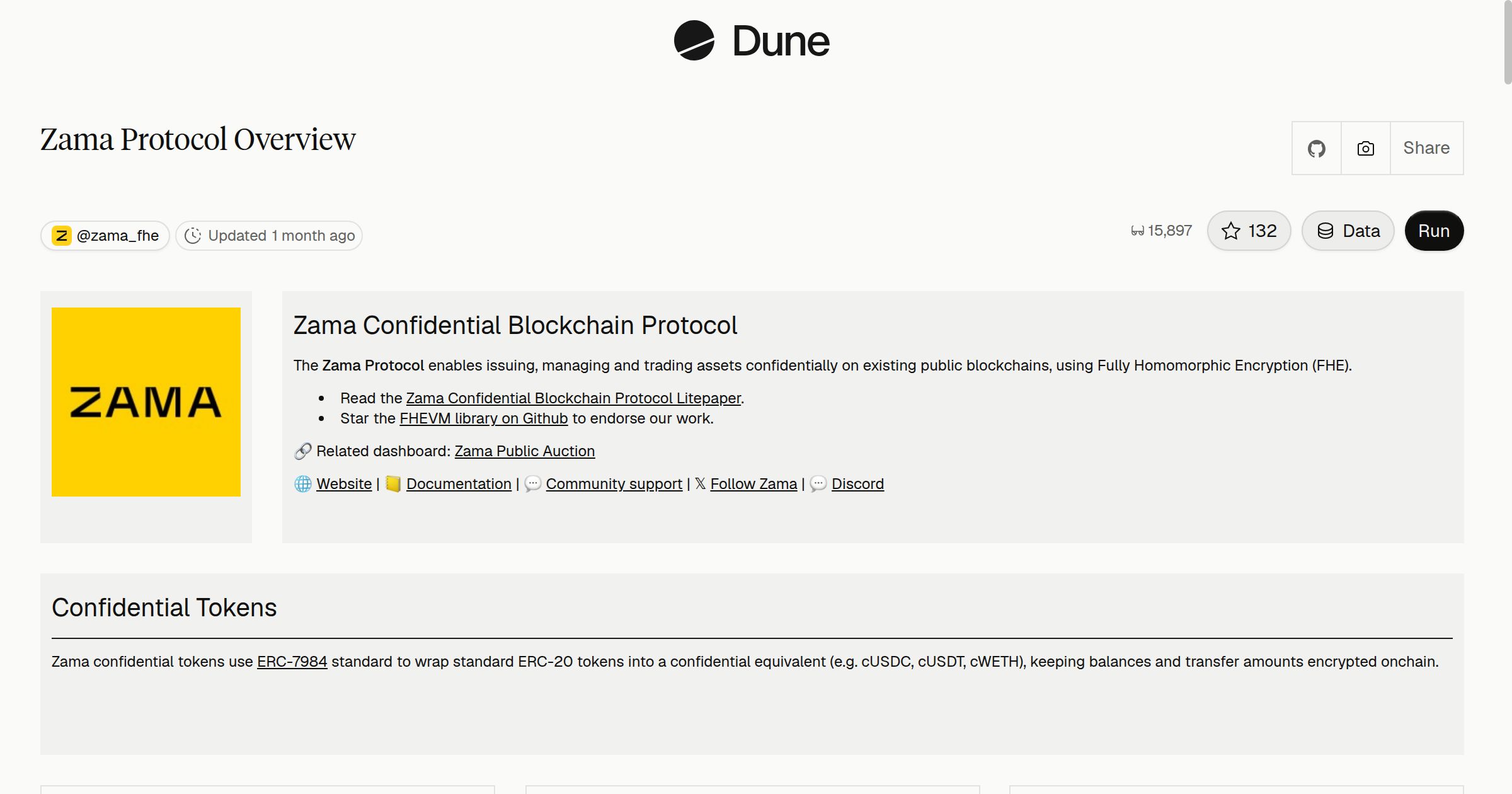 Zama Protocol Overview | Dune