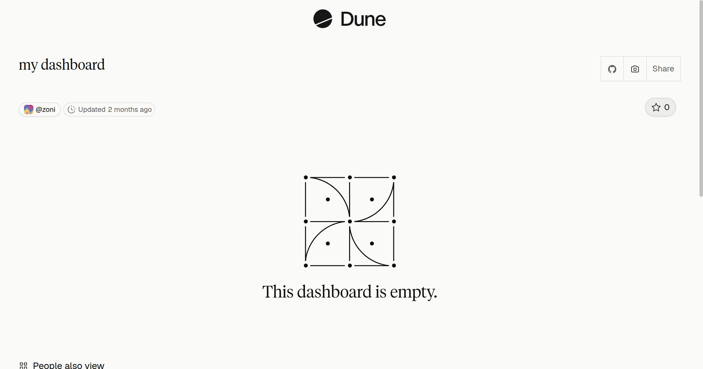 my dashboard | Dune